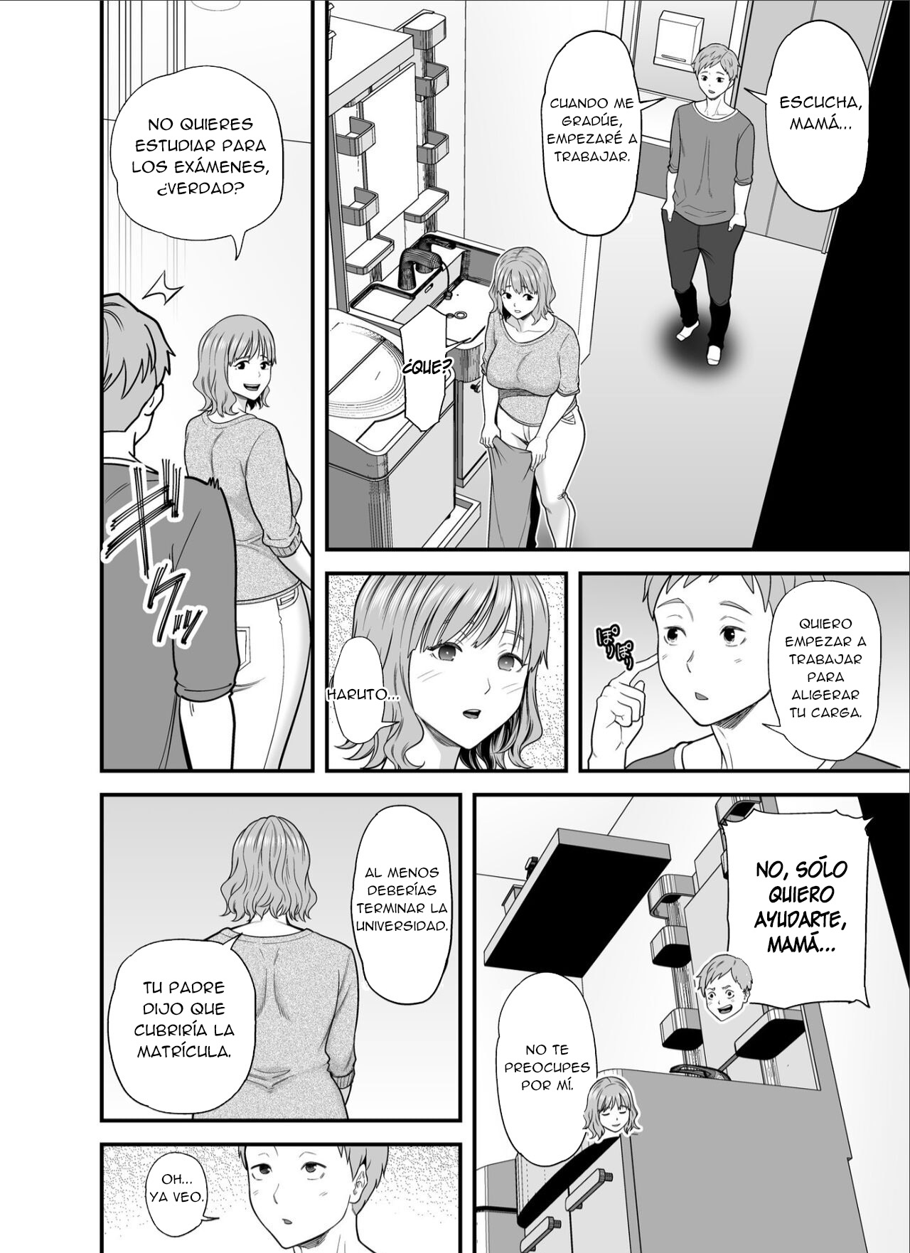 [Ura Meshiya (Maccha Neji)] Mou Ore dake no Onna ja Nai Kaa-san｜Mamá Ya No Es Mía [Spanish] [New Scan Doujin] 图片编号 17