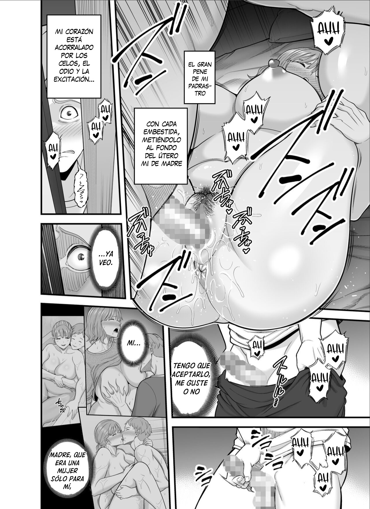 [Ura Meshiya (Maccha Neji)] Mou Ore dake no Onna ja Nai Kaa-san｜Mamá Ya No Es Mía [Spanish] [New Scan Doujin] 图片编号 47