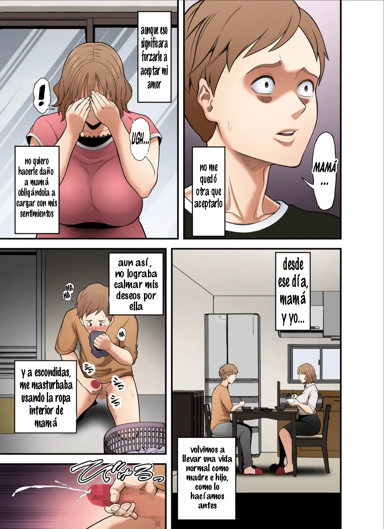 [Ura Meshiya (Maccha Neji)] Mou Ore dake no Onna ja Nai Kaa-san｜Mamá Ya No Es Mía [Spanish] [El naranjas = Mr.Naranjas] 图片编号 22