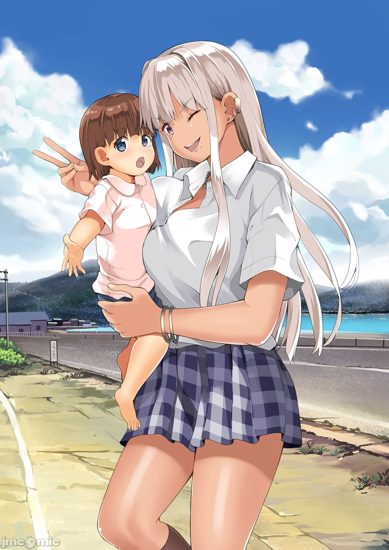 [Sweet Avenue (Kaduchi)] Zoku Inaka no Kuro Gal JK to Kekkon Shita Nichijou [Chinese] [禁漫漢化組] [Digital] numero di immagine  43