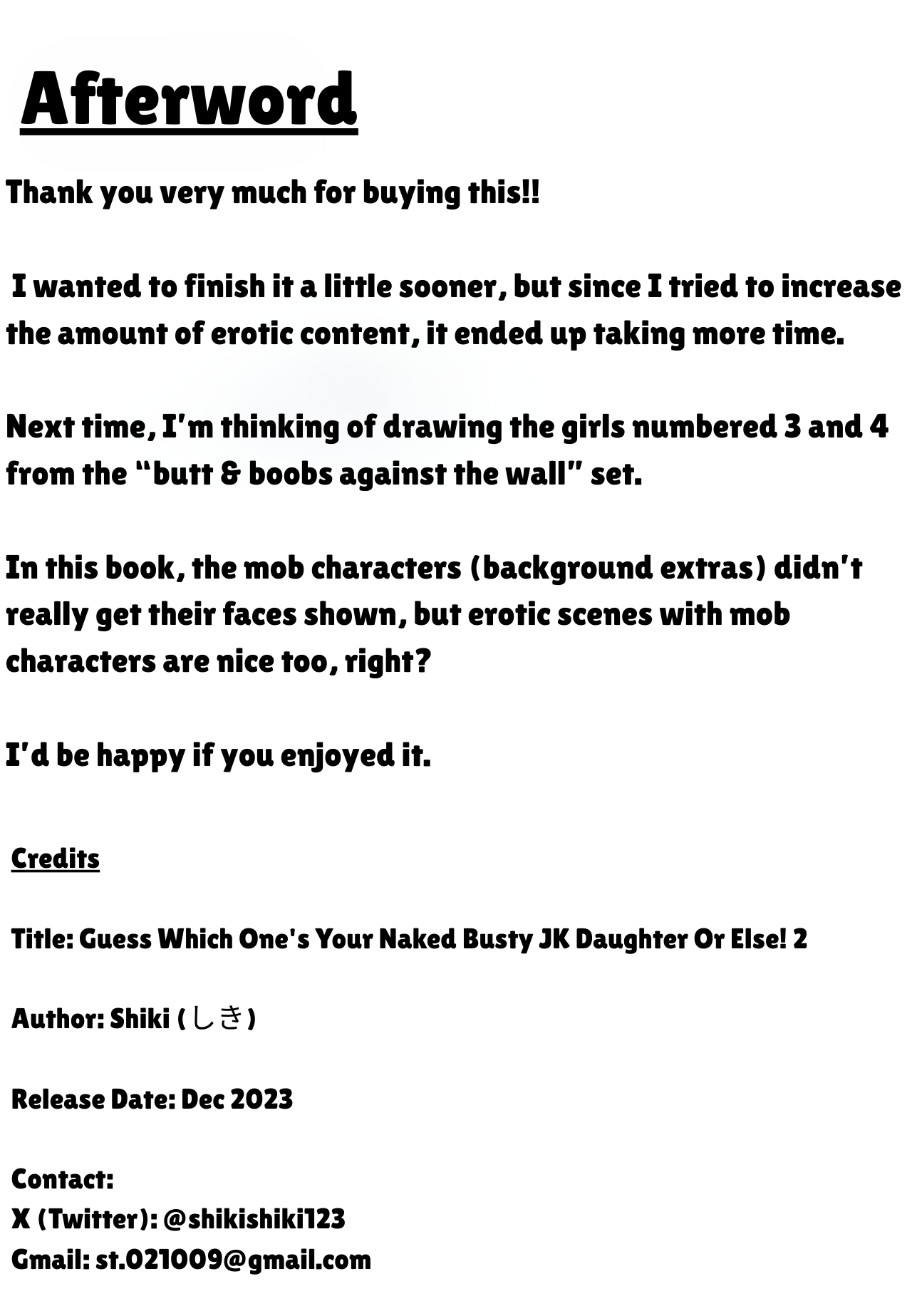 [Shiki]  Kyonyuu JK o Tasuketakereba Musume no Hadaka Atete mite 2 | Guess Which One's Your Naked Busty JK Daughter Or Else! 2 [English] 이미지 번호 54