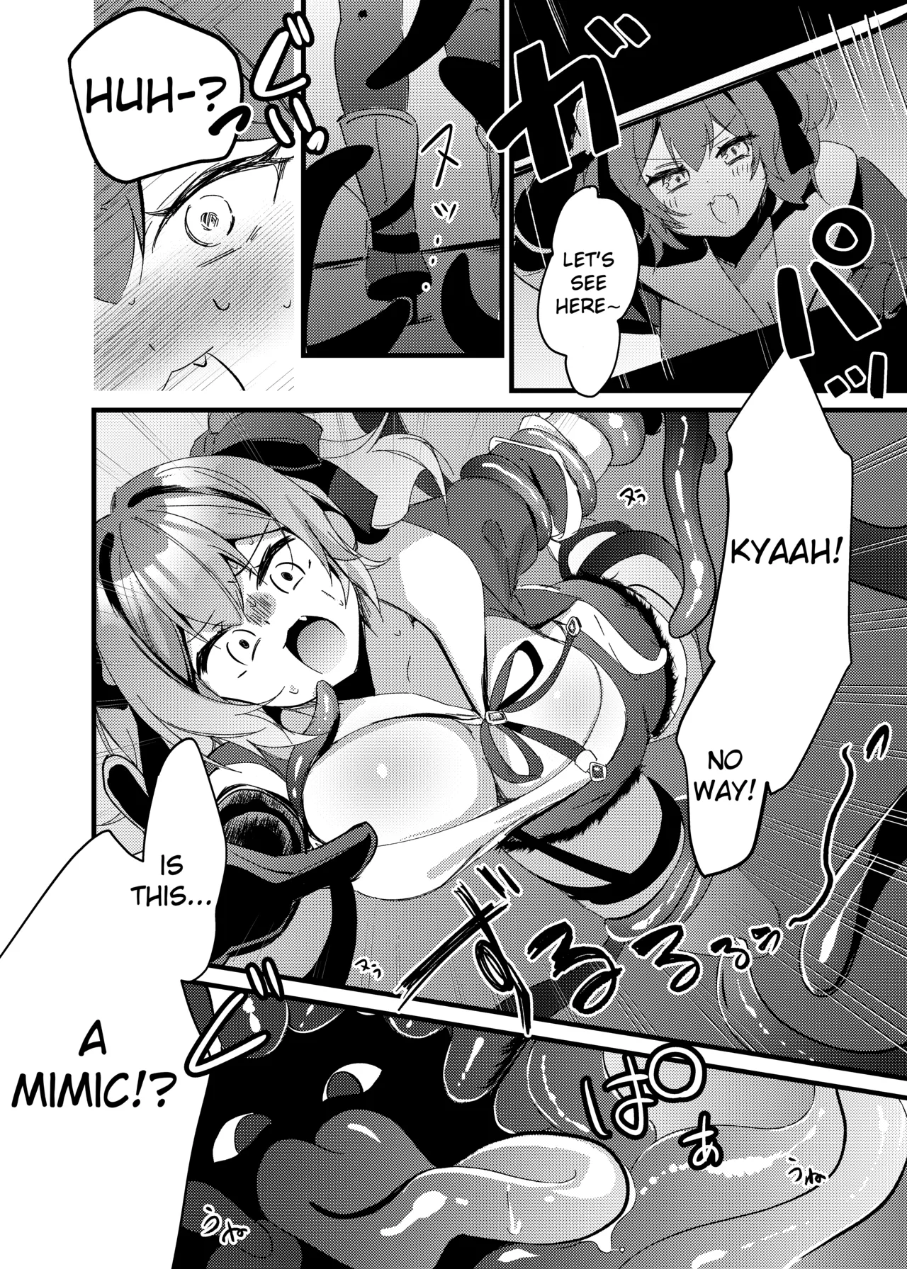 [Getsumen chakuriku] Thief Girl Swallowed By Mimic - Skeb [English] image number 2