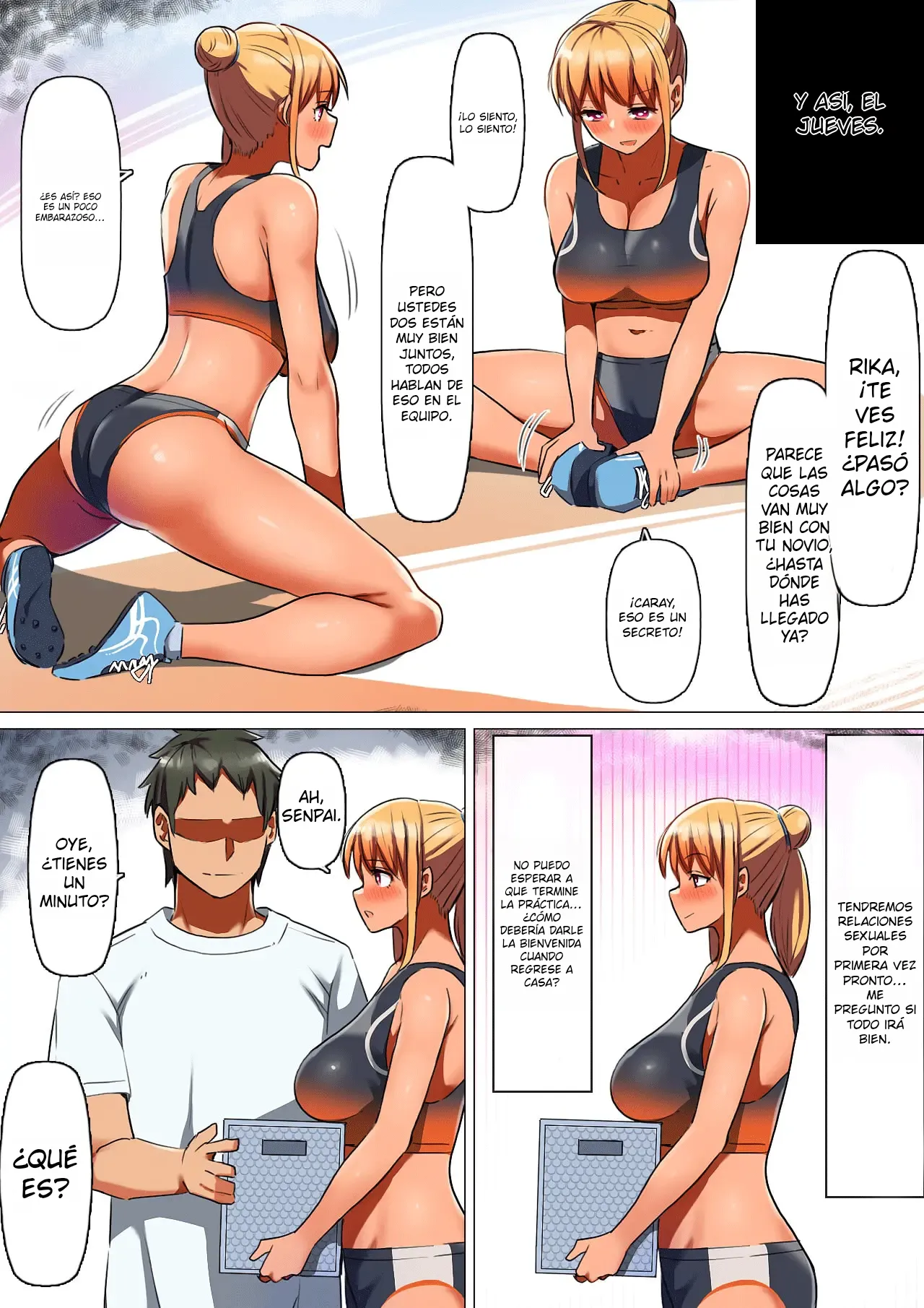 [Kurumaya Koudou] Sports-kei Kanojo, Nikubenki Health ni Ochiru.｜Una Chica Deportista Degradada a Prostituta de Baño Público. {Spanish} {EbisuTraslade - Winder} numero di immagine  10