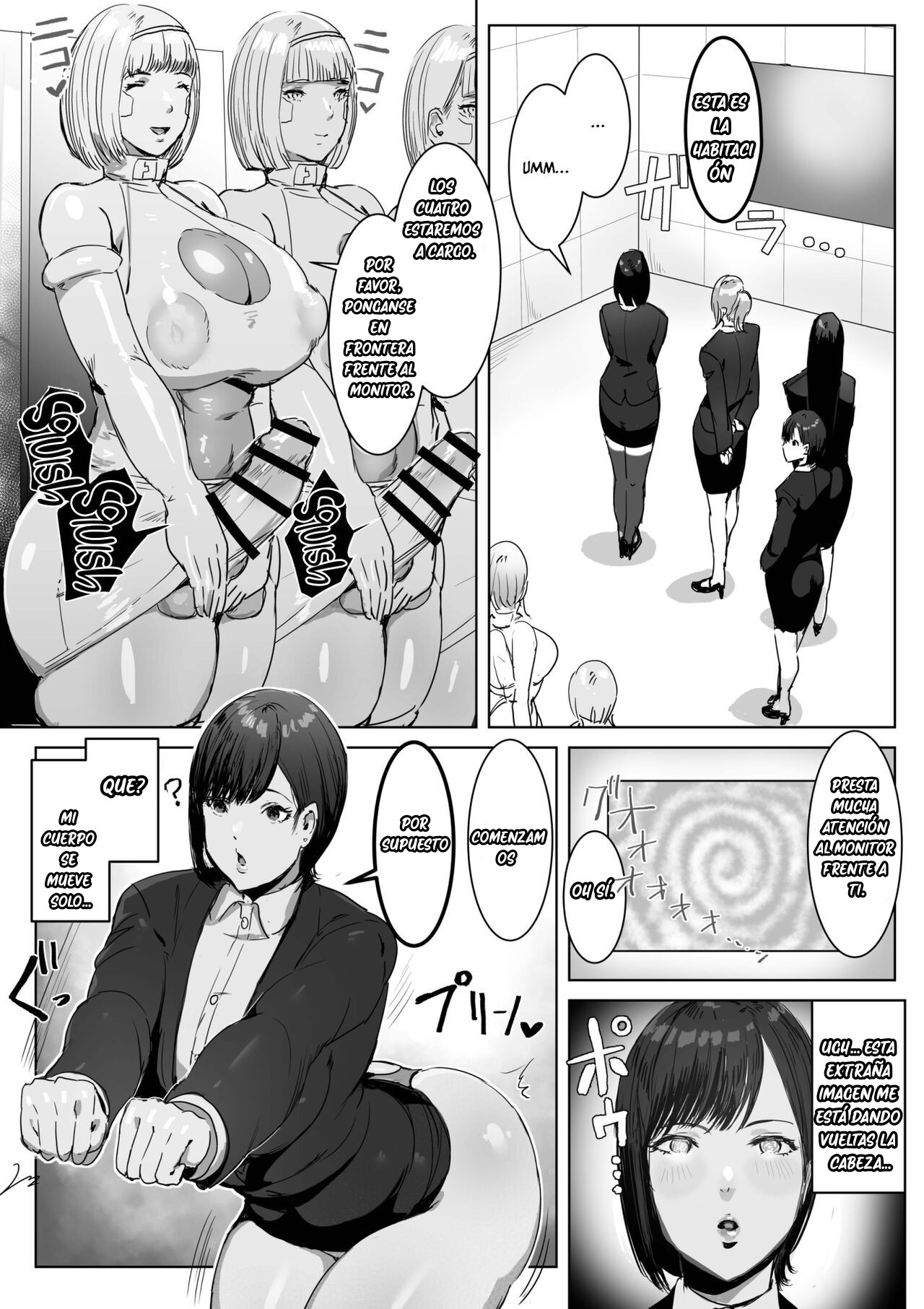 [Meshi Shinja] Haiteku Kigyou ni Sennyuu shitara Futanari Android ni Kaizou Sareta [Spanish] [Casita Leswin] image number 7