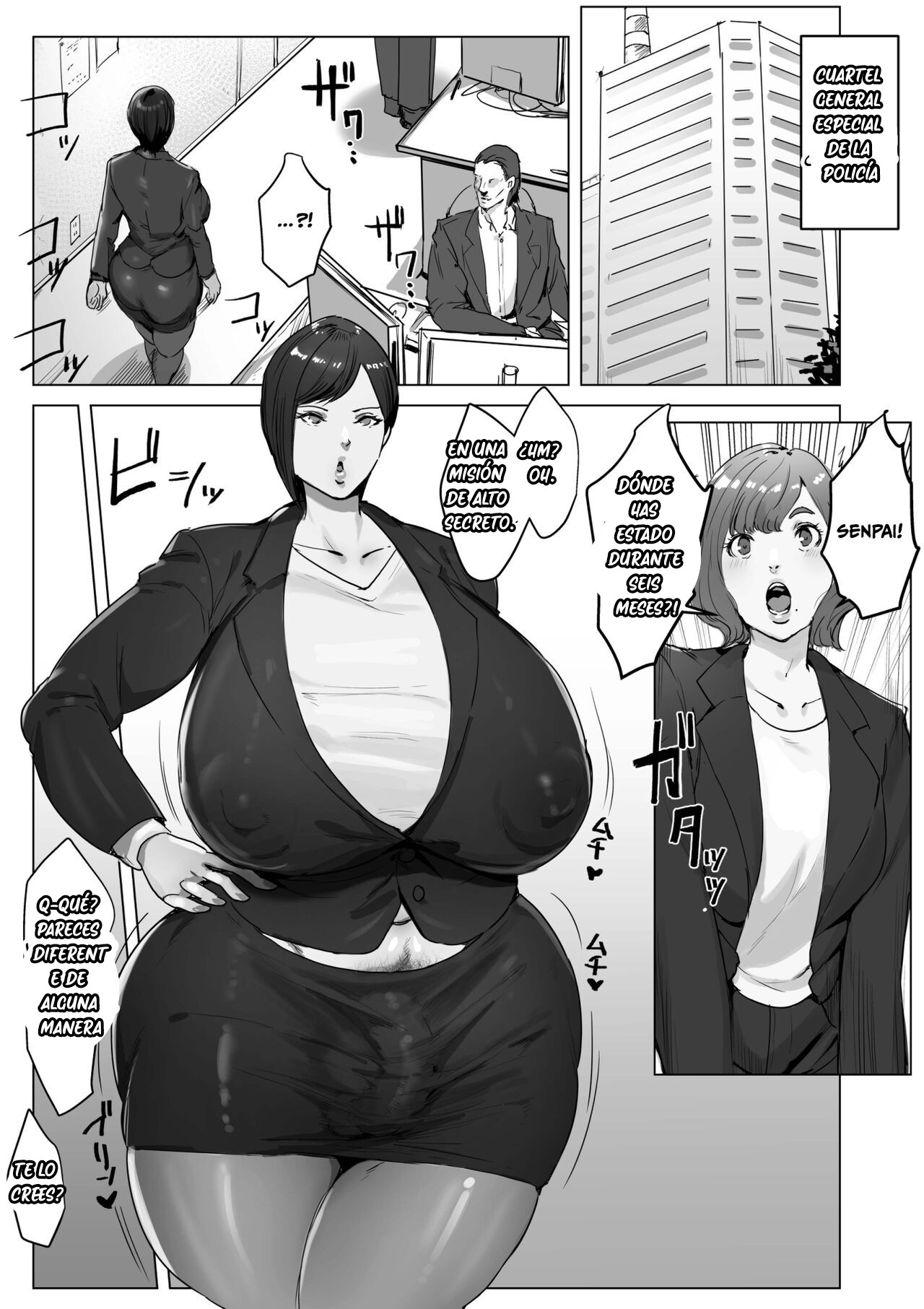 [Meshi Shinja] Haiteku Kigyou ni Sennyuu shitara Futanari Android ni Kaizou Sareta [Spanish] [Casita Leswin] image number 76
