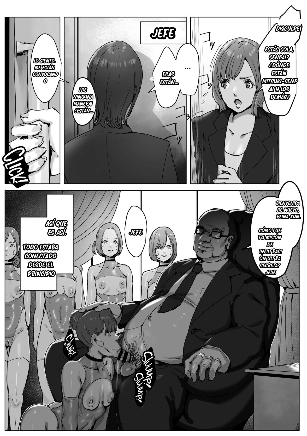 [Meshi Shinja] Haiteku Kigyou ni Sennyuu shitara Futanari Android ni Kaizou Sareta [Spanish] [Casita Leswin] image number 77