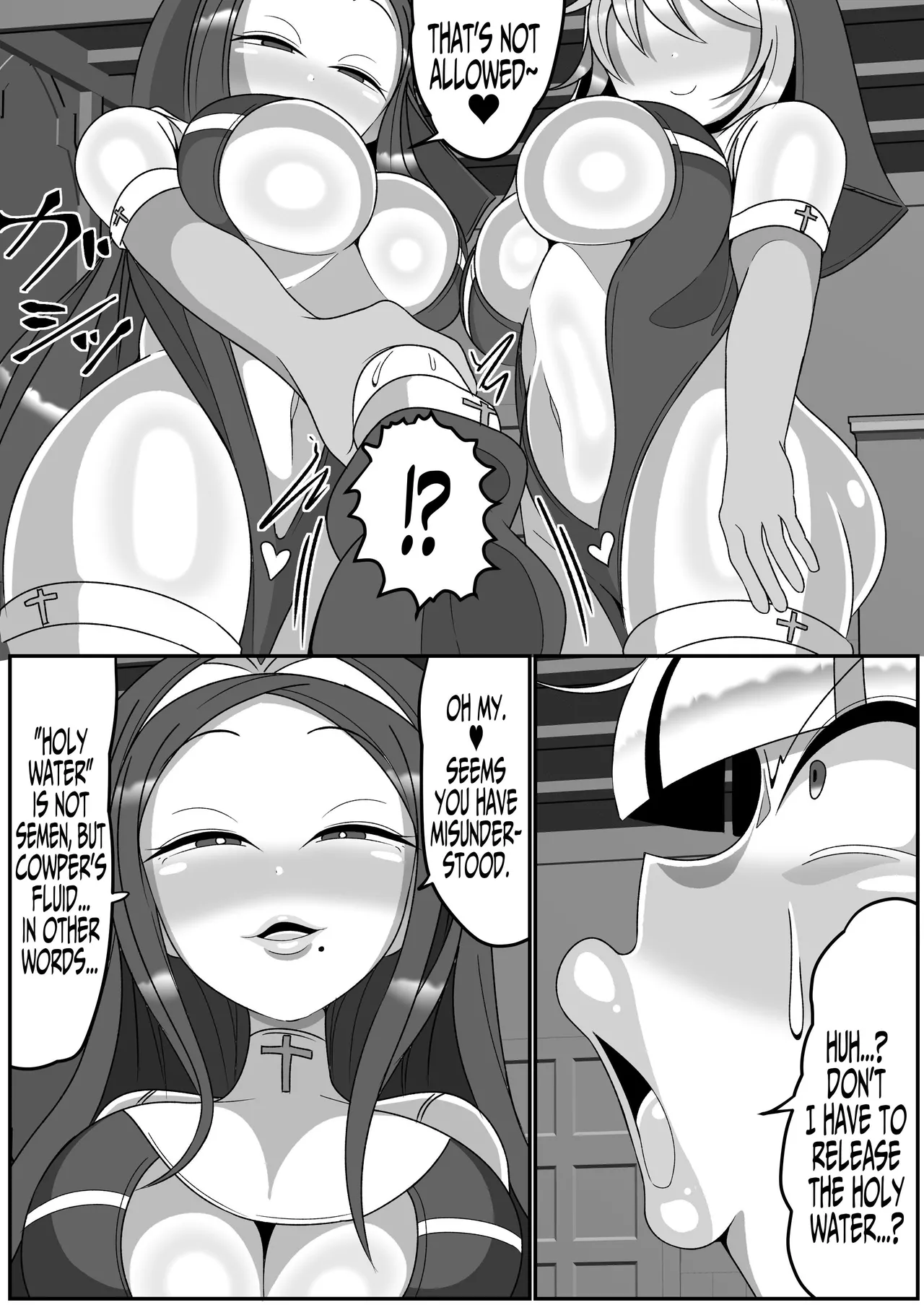 [Mado Fumura (Madofu)] Futanari Seijo Shasei Kinshirei | Dick Slingin' Saintess ~Ejaculation Prohibition~ [English] [Iulius] image number 16