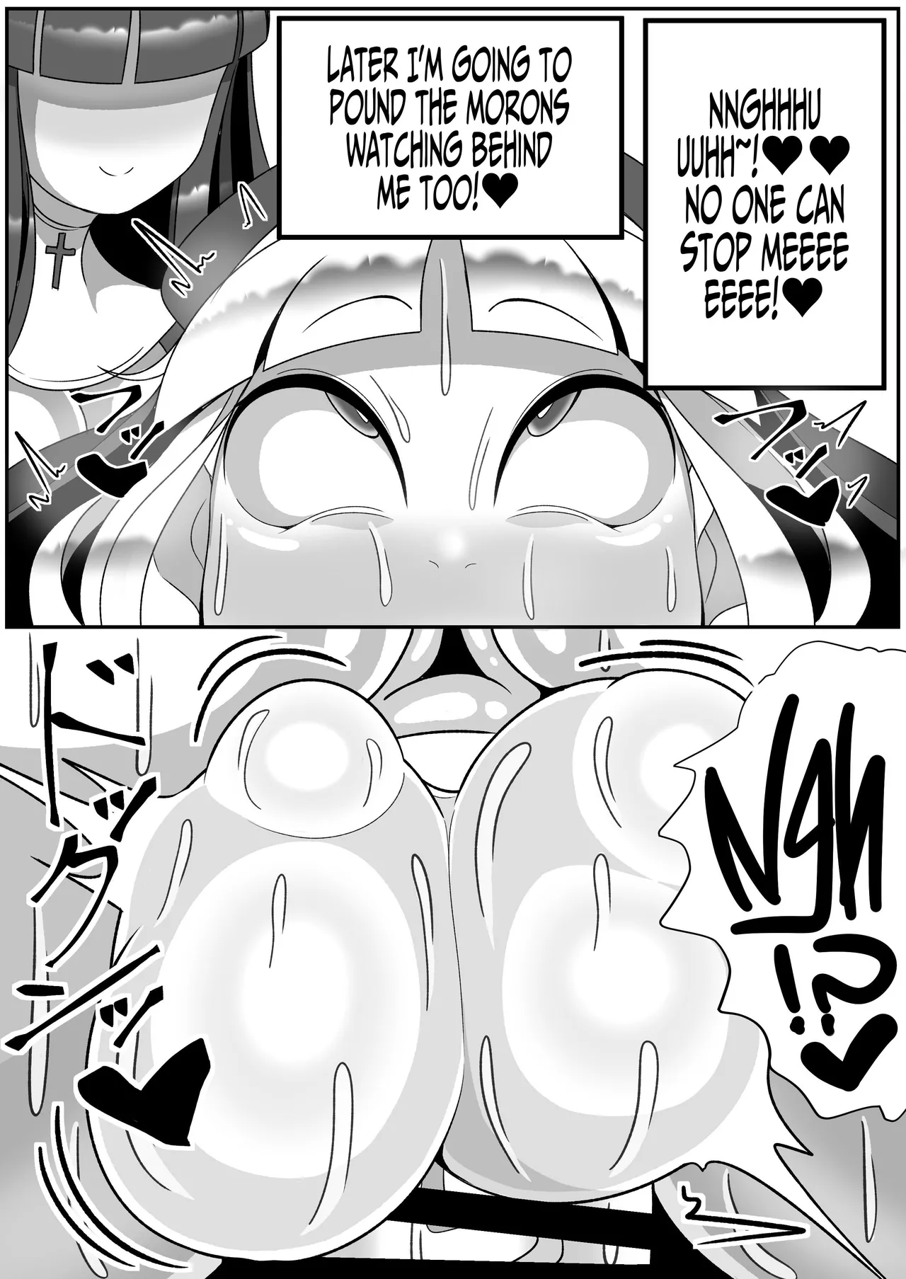 [Mado Fumura (Madofu)] Futanari Seijo Shasei Kinshirei | Dick Slingin' Saintess ~Ejaculation Prohibition~ [English] [Iulius] image number 59