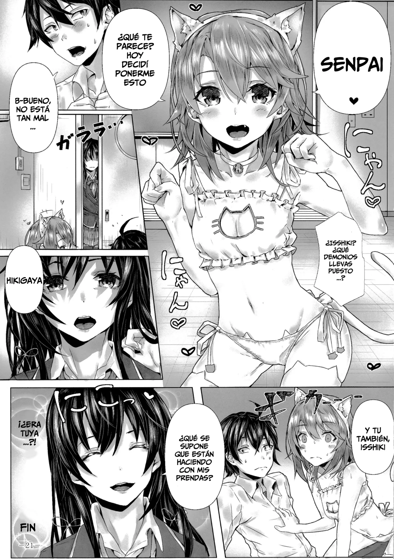 (C93) [Sawaraya Shoten (Sahara)] Kitto, Isshiki Iroha wa… | Estoy seguro, que Iroha Isshiki es... (Yahari Ore no Seishun Love Come wa Machigatteiru.) [Spanish] image number 22