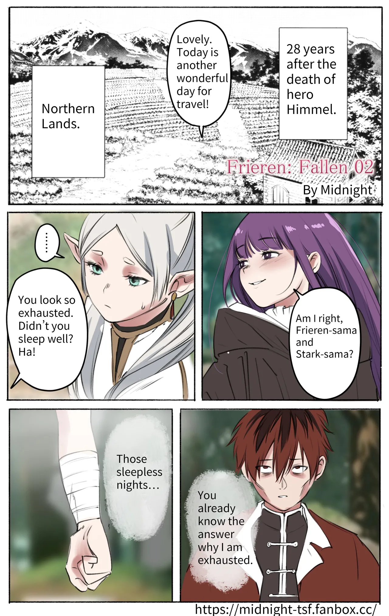 [Midnight] Yamiochi no Frieren 02 | Frieren-Fallen 02 (Sousou no Frieren) [English] image number 1