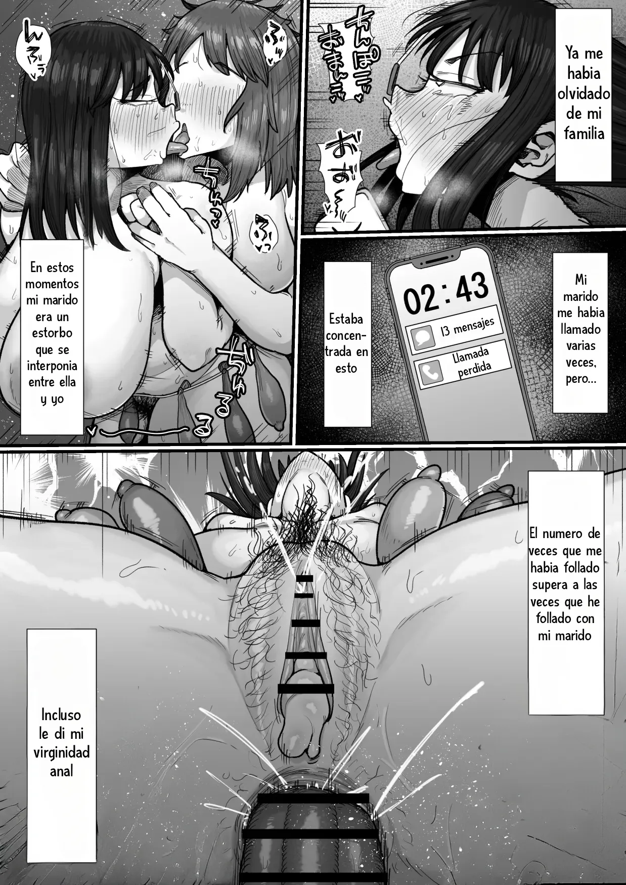 [Ebi no Implant (Shrimp Cake)] 35-sai Otameshi Uwaki Futanari Kyokon de Acme Rikon Suru made no Kiroku｜La aventura amorosa de una mujer de 35. Un Relato Orgásmico con la polla de una futanari [Spanish] [Hta scan] image number 39