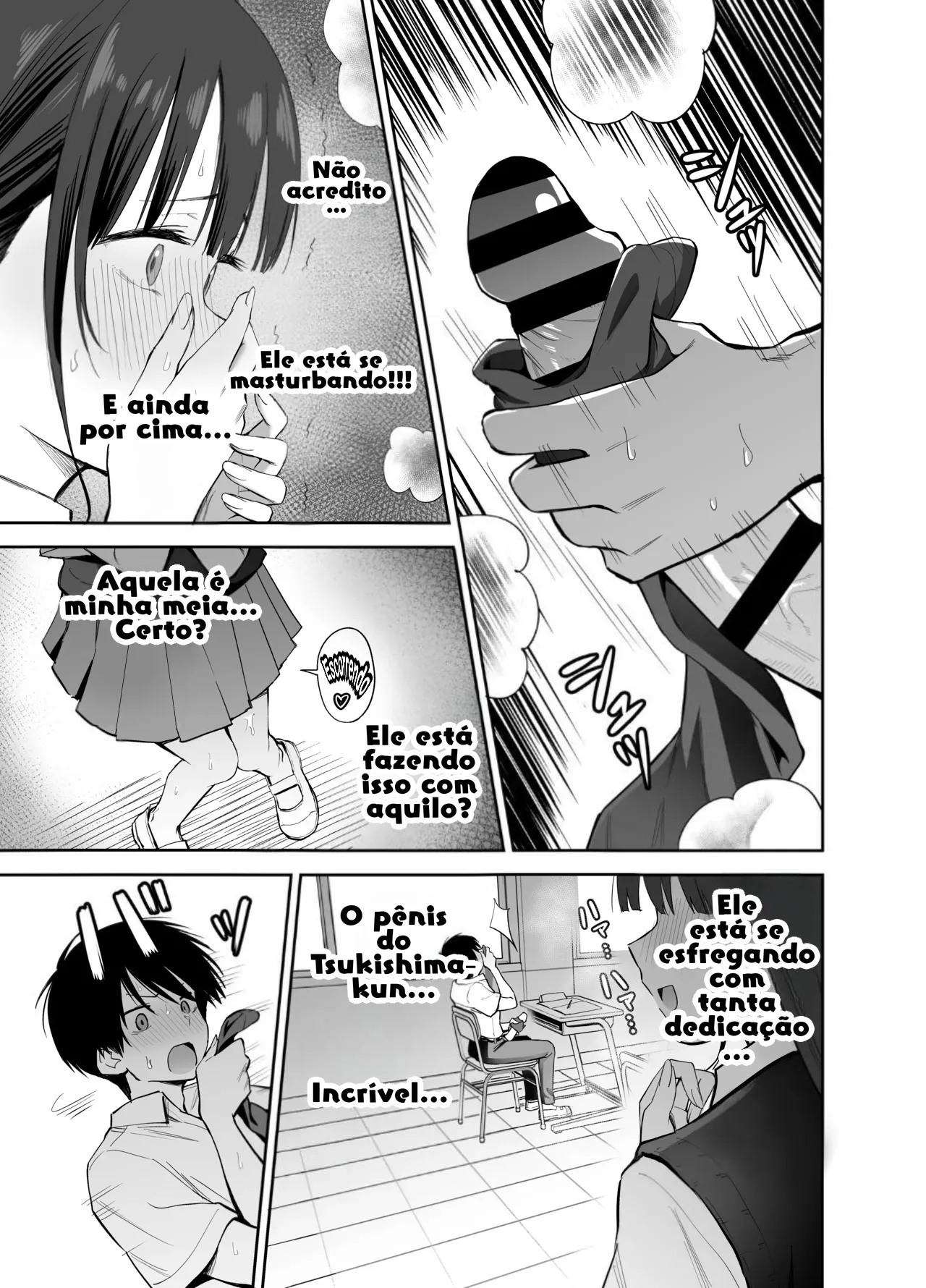 [Honshiro Nikori] Watashi no Kutsushita de Shikotteru nara Sono Ochinpo de Asonde mo Ii yo ne? | Se você está se masturbando com minhas meias, então não tem problema eu brincar com esse pau, né? [Portuguese-BR] [Digital] image number 19