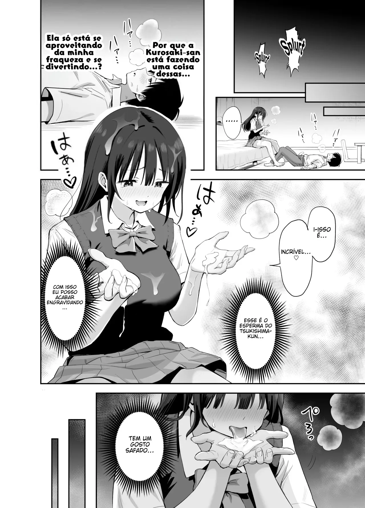 [Honshiro Nikori] Watashi no Kutsushita de Shikotteru nara Sono Ochinpo de Asonde mo Ii yo ne? | Se você está se masturbando com minhas meias, então não tem problema eu brincar com esse pau, né? [Portuguese-BR] [Digital] image number 36