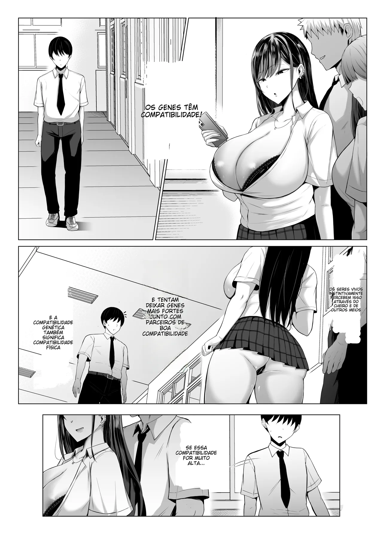 [Joucho Antei (Joucho)] Gal to Otaku no Idenshi Aishou Batsugun H | [Portuguese-BR] (TR-173) image number 2