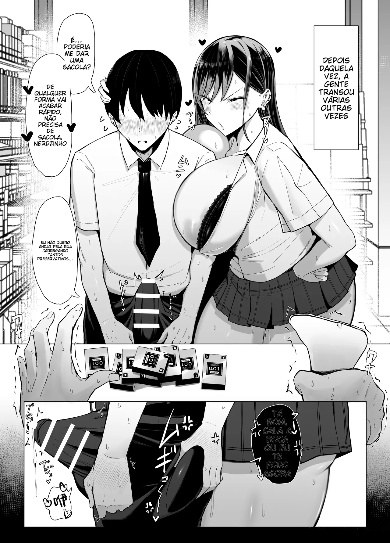 [Joucho Antei (Joucho)] Gal to Otaku no Idenshi Aishou Batsugun H | [Portuguese-BR] (TR-173) image number 49