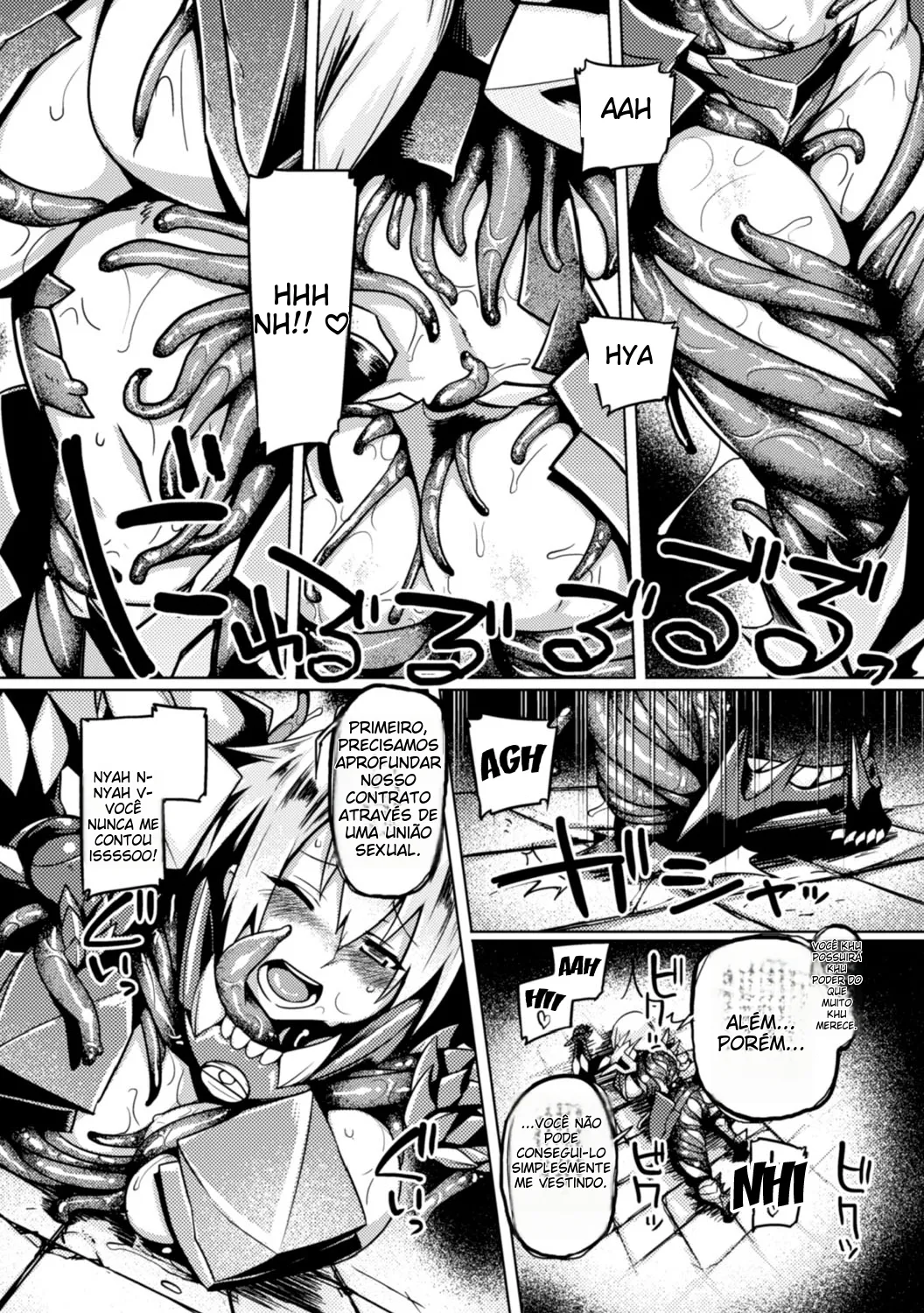 Maou no Yoroi no Wana ~Shoshinsha Muke~ | The Trap of the Demon King's Armor ~For Rookies~ ( 2D Comic Magazine Shokushu Yoroi ni Zenshin o Okasare Mugen Zecchou! Vol. 2) [Portuguese-BR] (TR-189) [Digital] image number 6