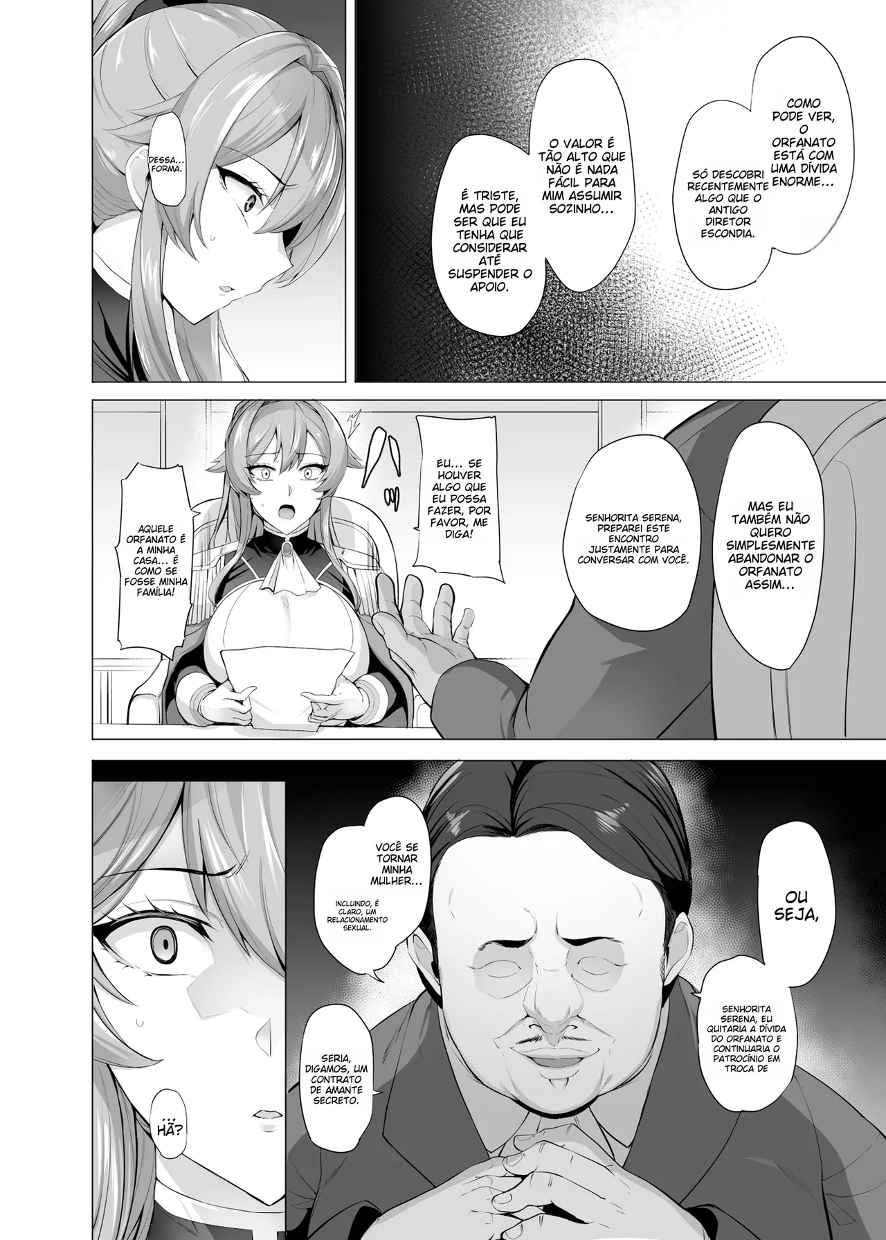 [Tamagobou (Kumakiti)] Otosareru Kishi no Hanashi [Portuguese-BR] [TR-191] [Digital] image number 9