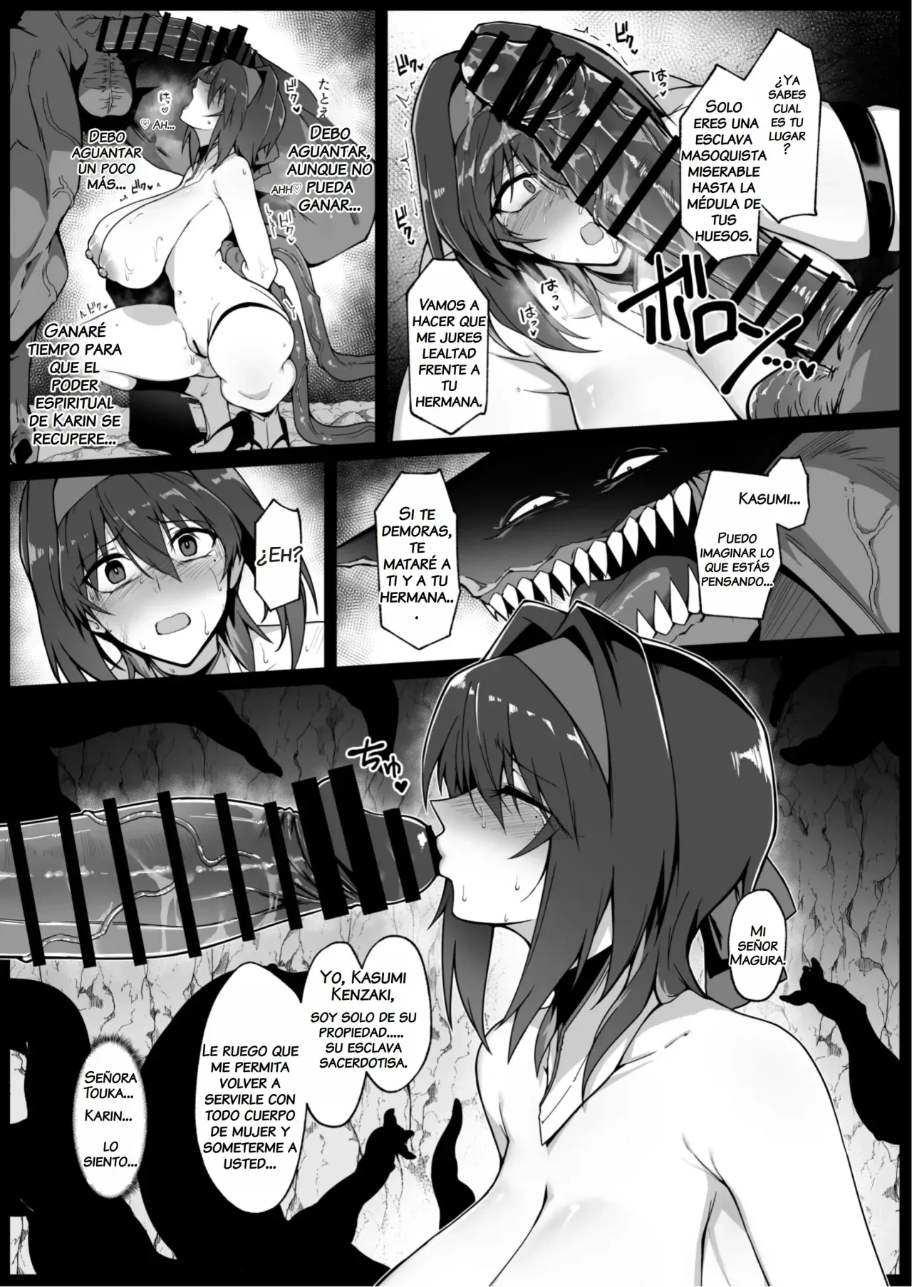 [Hokkebain! (Halcon)] Hama no Miko Ingoku ni Otsu | La Sacerdotisa Exorcista Cae en el Infierno de la Lujuria [Spanish] [NTRForever] [Digital] image number 34