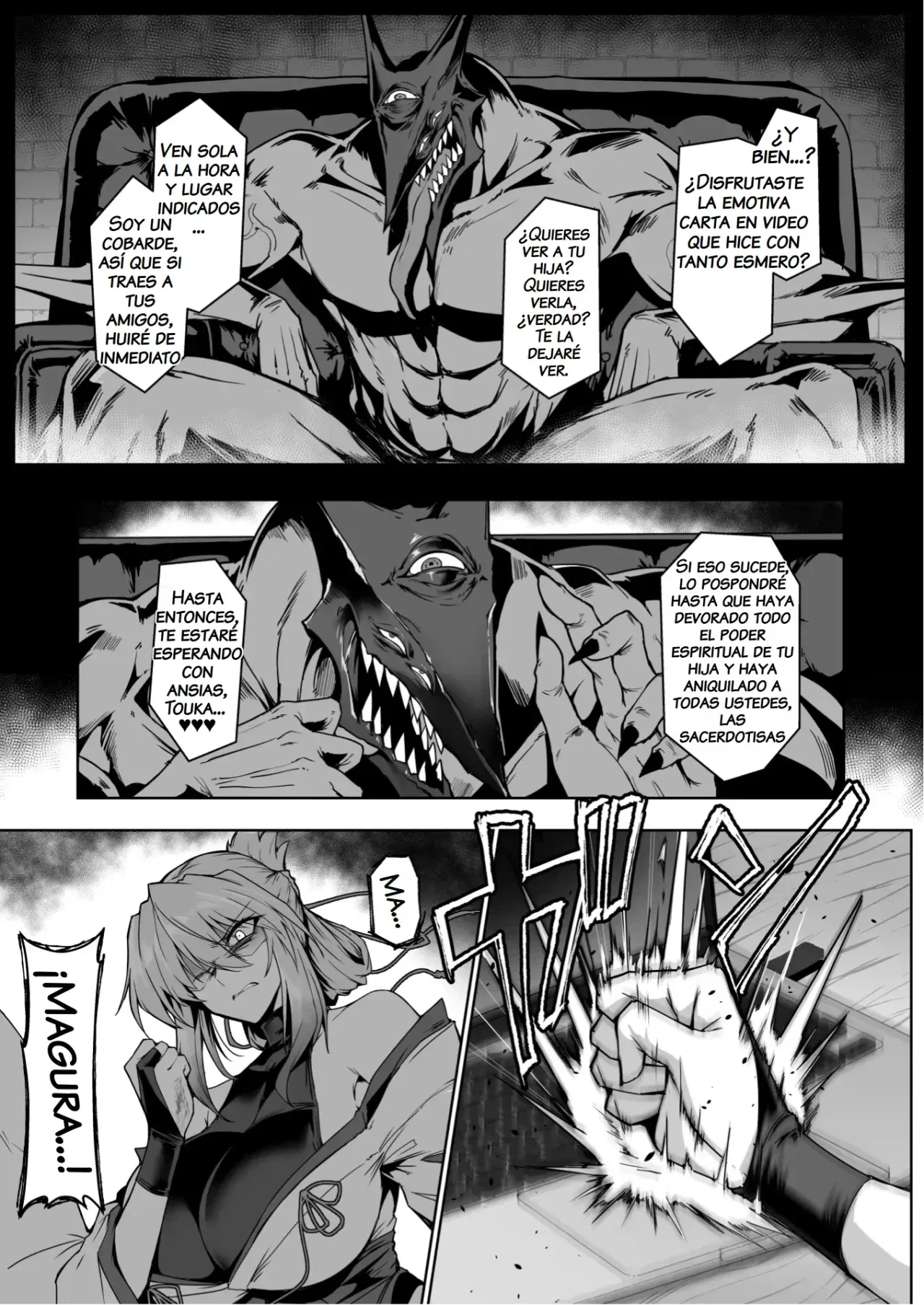 [Hokkebain! (Halcon)] Hama no Miko Ingoku ni Otsu 2｜La Sacerdotisa Exorcista Cae en el Infierno de la Lujuria 2 [Spanish] [NTRForever] [Digital] image number 28