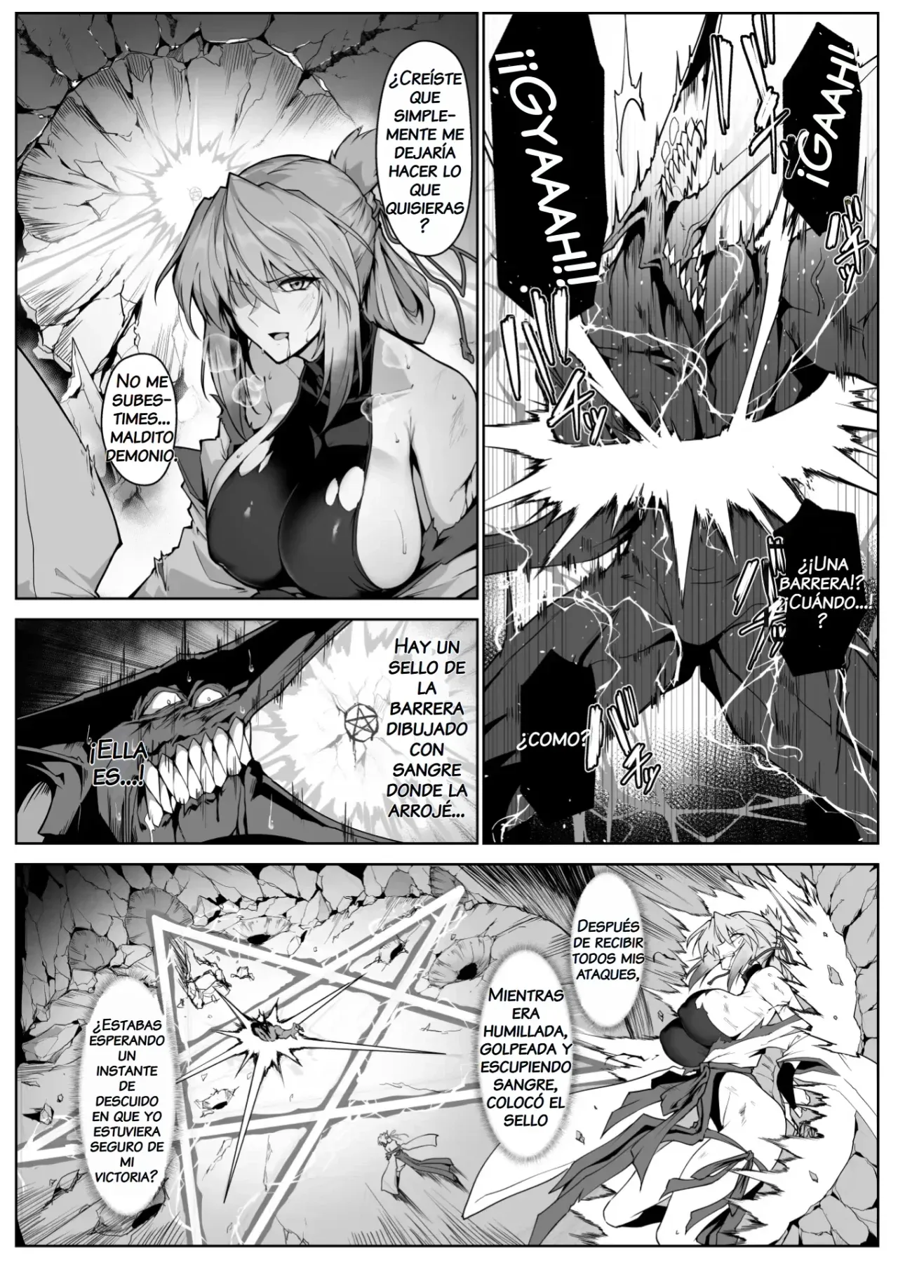 [Hokkebain! (Halcon)] Hama no Miko Ingoku ni Otsu 2｜La Sacerdotisa Exorcista Cae en el Infierno de la Lujuria 2 [Spanish] [NTRForever] [Digital] image number 37