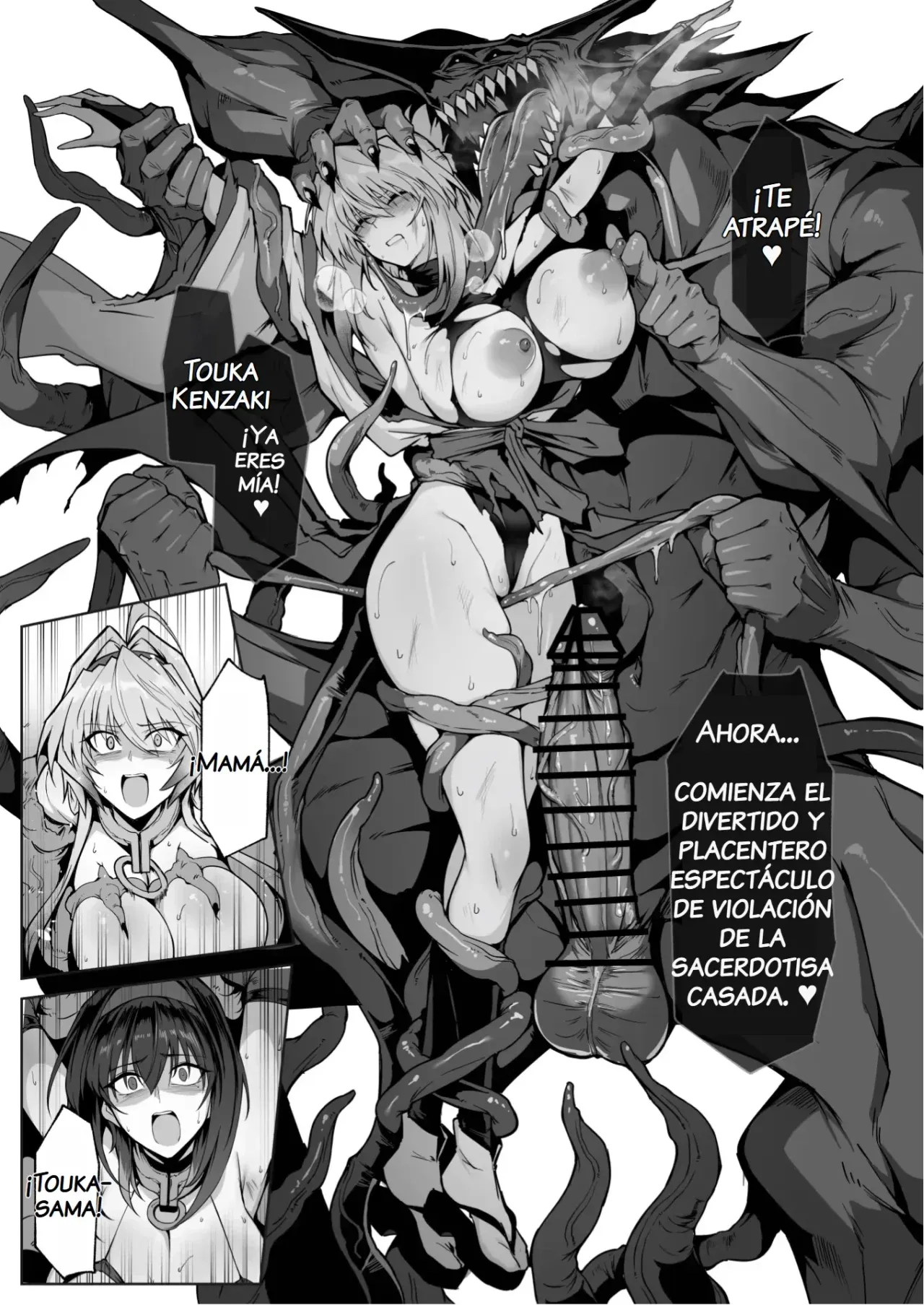 [Hokkebain! (Halcon)] Hama no Miko Ingoku ni Otsu 2｜La Sacerdotisa Exorcista Cae en el Infierno de la Lujuria 2 [Spanish] [NTRForever] [Digital] image number 42