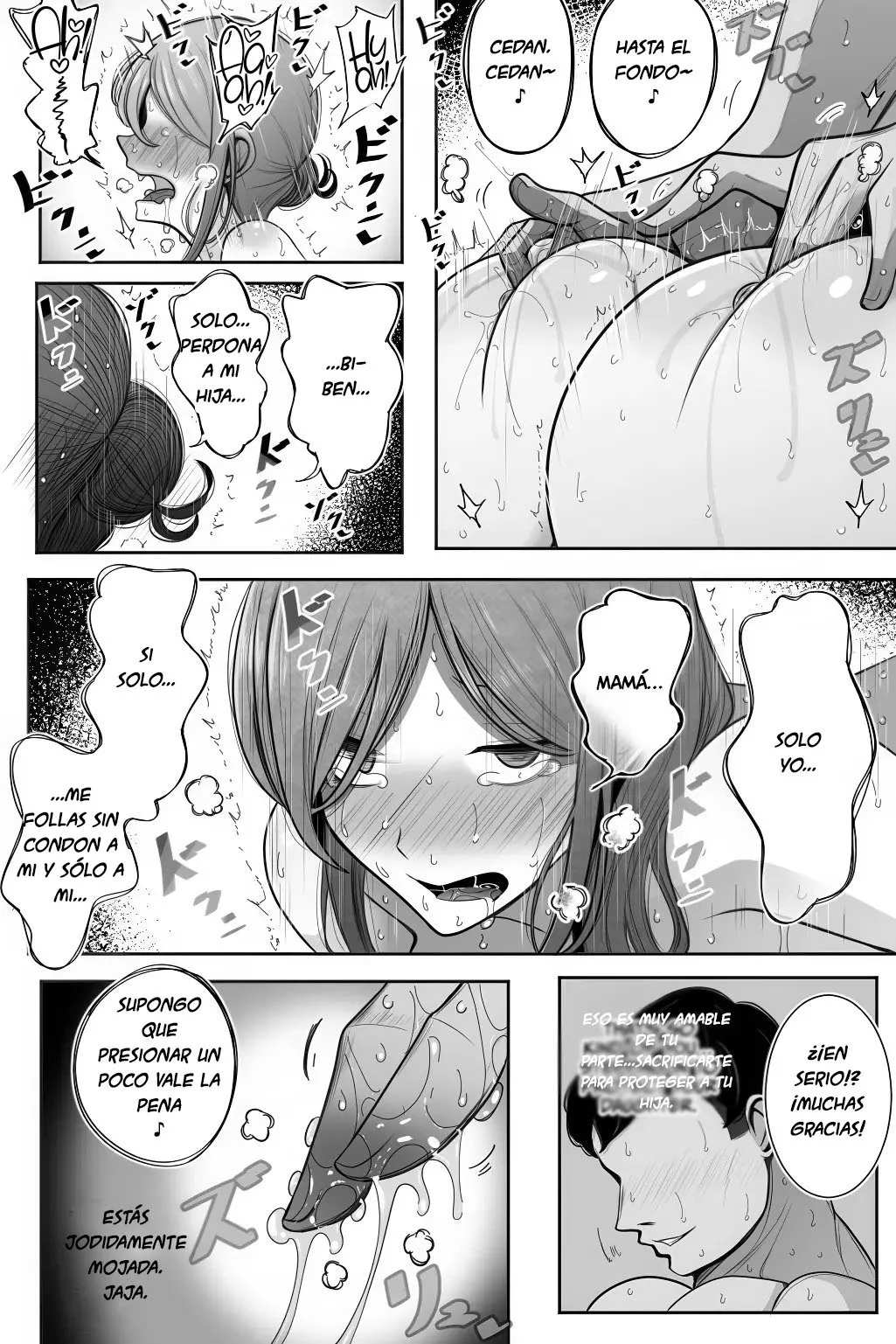 [Bekkou Kansoku] Oyako Netorase Oba to Kanojo o Daite Kudasai｜Por Favor, Ten Sexo con mi Tía y mi Novia [Spanish] [tumadre] изображение № 37