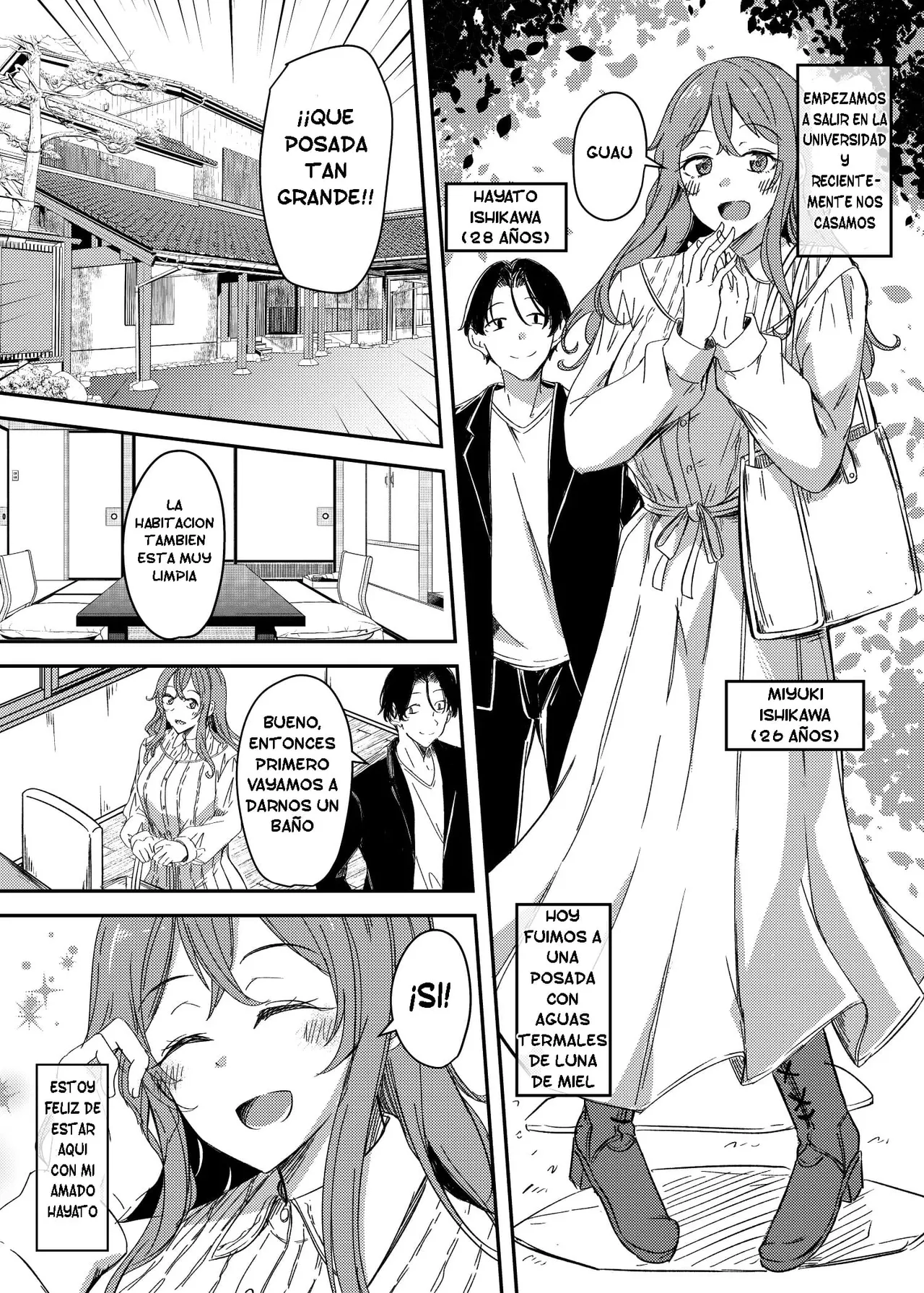 NTRrare Onsen Ryokou ~Tsukari Tsukareru Shinkon Tsuma~ [Hyoui Suki no Hito, Yuuma] [Spanish] [TF Scans] Bildnummer 2