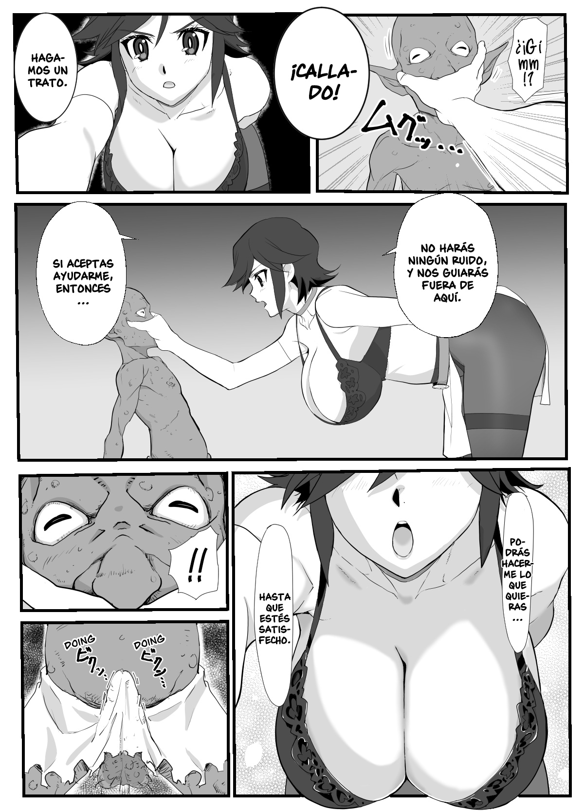[Wonderful Sweater] Hitozuma Boukensha Doukutsu ~Teikyuu Monster Oppai Houshi~ [Spanish] 画像番号 10