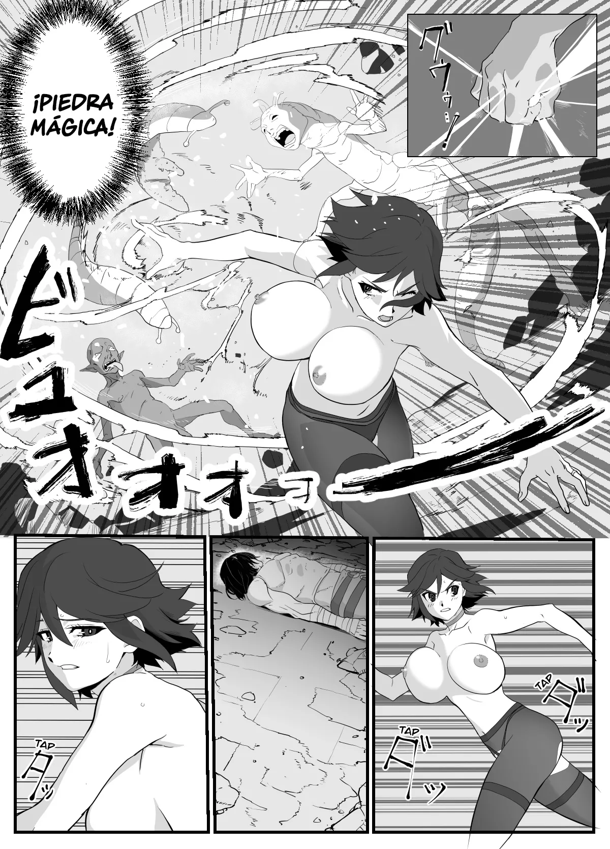 [Wonderful Sweater] Hitozuma Boukensha Doukutsu ~Teikyuu Monster Oppai Houshi~ [Spanish] 画像番号 21