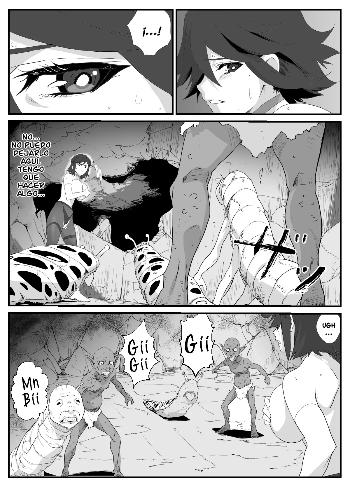 [Wonderful Sweater] Hitozuma Boukensha Doukutsu ~Teikyuu Monster Oppai Houshi~ [Spanish] 画像番号 22