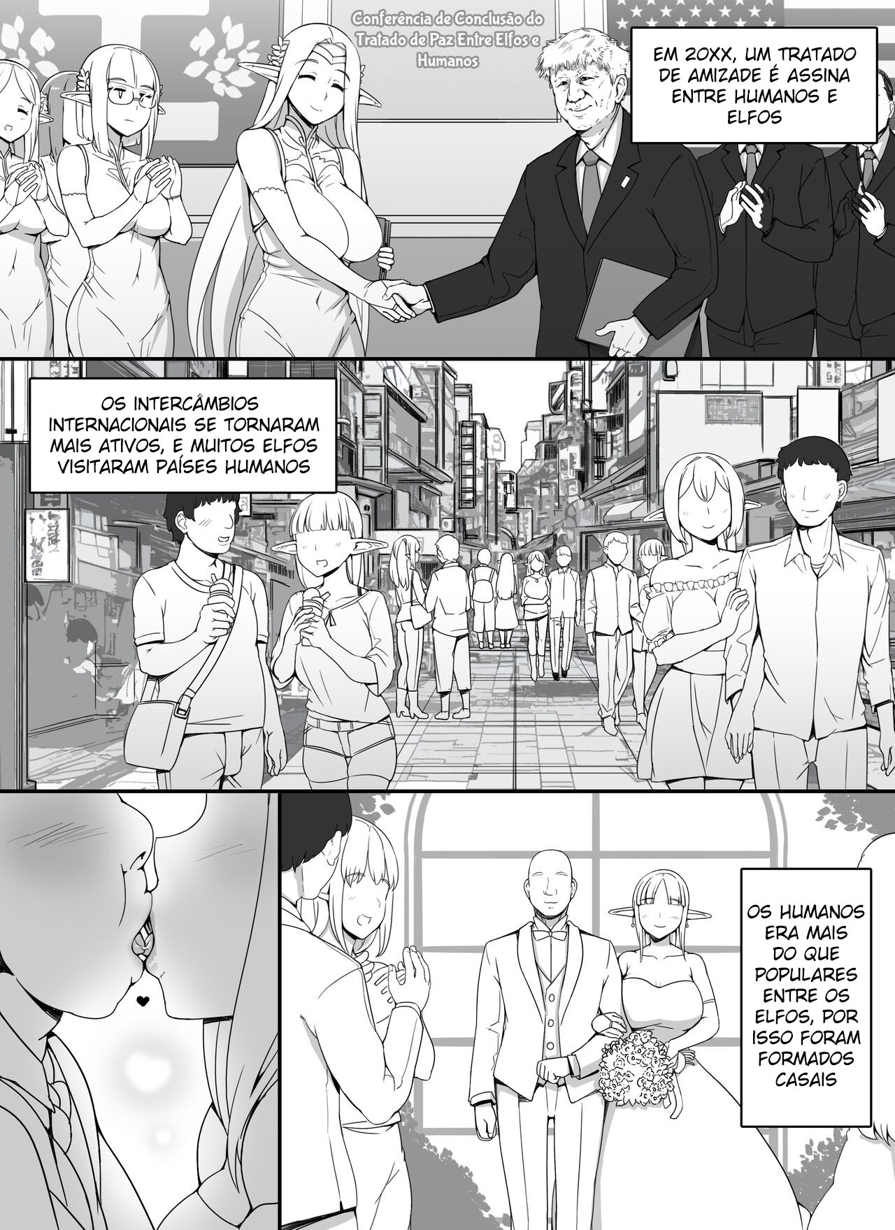 [nounanka (Abubu)] Ningen Danna Mochi Hitozuma Elf Muke Ninkatsu Salon e Youkoso [Portuguese-BR] изображение № 3