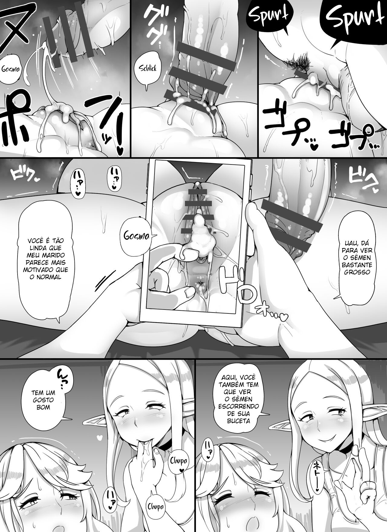 [nounanka (Abubu)] Ningen Danna Mochi Hitozuma Elf Muke Ninkatsu Salon e Youkoso [Portuguese-BR] изображение № 20