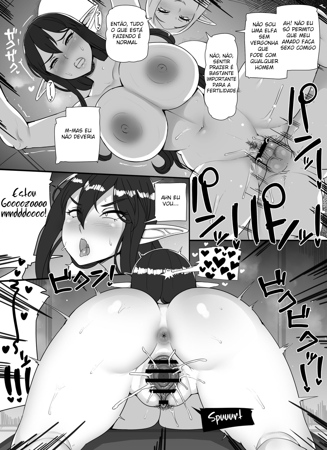 [nounanka (Abubu)] Ningen Danna Mochi Hitozuma Elf Muke Ninkatsu Salon e Youkoso [Portuguese-BR] изображение № 33