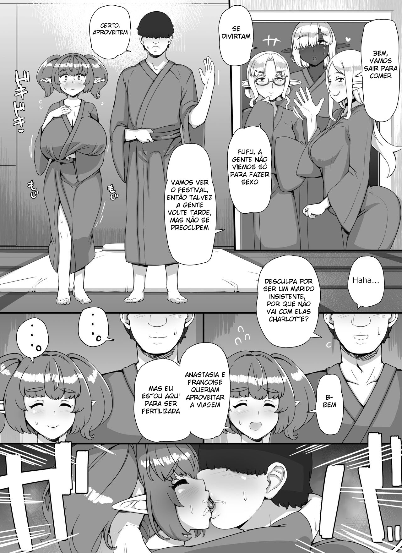 [nounanka (Abubu)] Ningen Danna Mochi Hitozuma Elf Muke Ninkatsu Salon e Youkoso [Portuguese-BR] изображение № 51