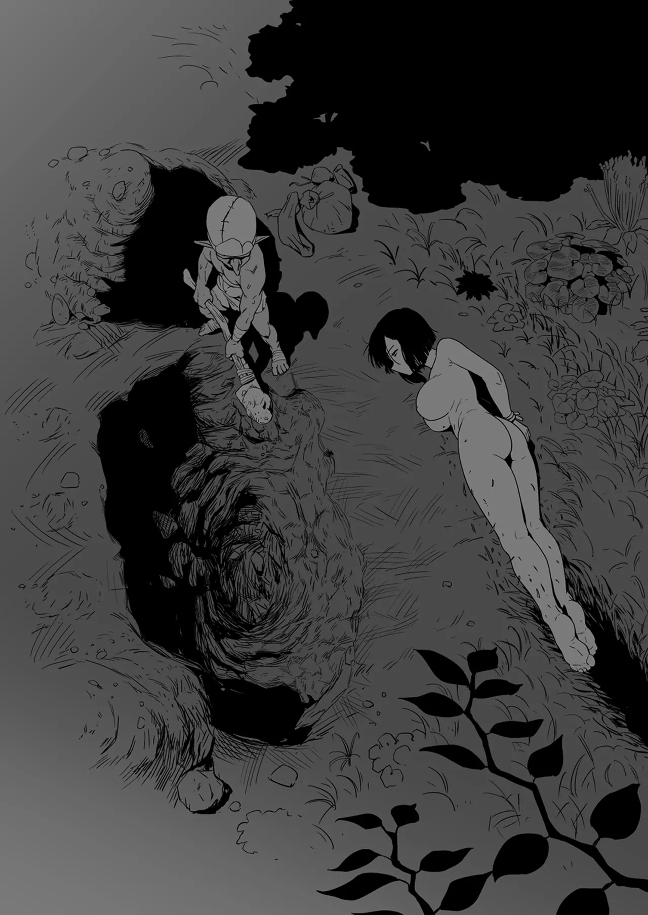 [Yamabatake (Yamabatake)] Zako-kan Nerai no Do-M Onna Kishi ga Hontou ni Goblin Dorei ni Sareru Hanashi Kouhen | 잡몹간이 목적인 도M 여기사가 정말로 고블린의 노예가 되는 이야기 후편 [Korean] image number 18