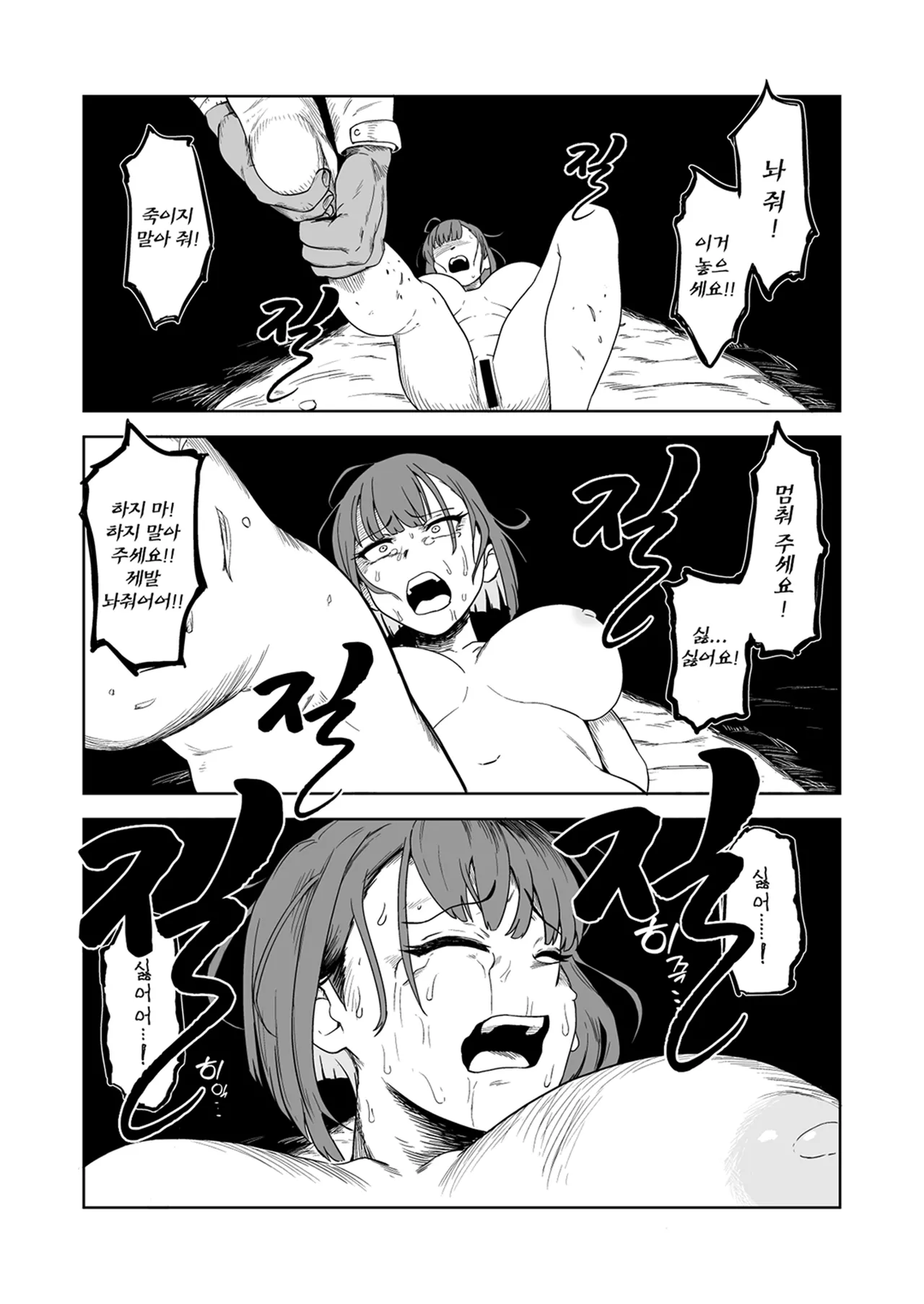 [Yamabatake (Yamabatake)] Zako-kan Nerai no Do-M Onna Kishi ga Hontou ni Goblin Dorei ni Sareru Hanashi Kouhen | 잡몹간이 목적인 도M 여기사가 정말로 고블린의 노예가 되는 이야기 후편 [Korean] image number 25