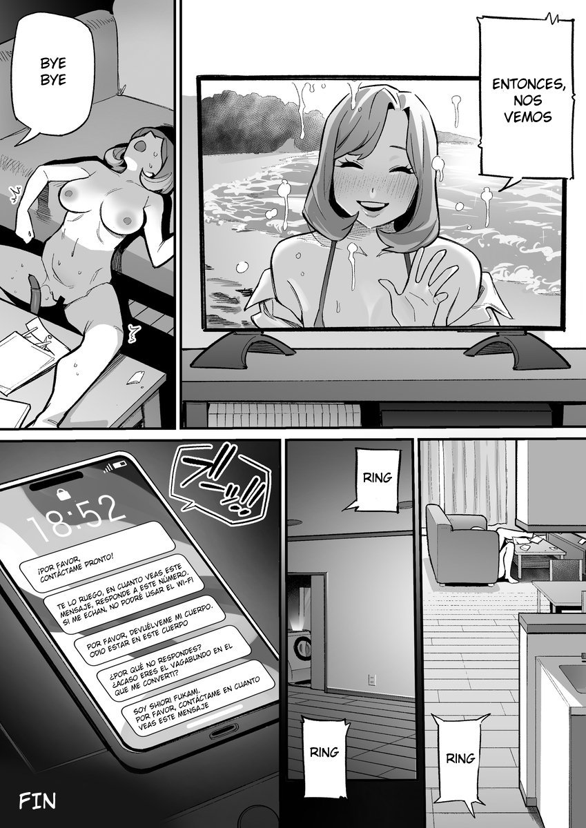 [Ame no Machi (Swap Kinoko)] Tamashii Irekawari Genshou - Case 0.5 Fukami Shiori no Baai - Prequel | Fenómeno de intercambio de almas - Caso 0.5 Shiori Fukami - Precuela [Spanish] [Digital] image number 9