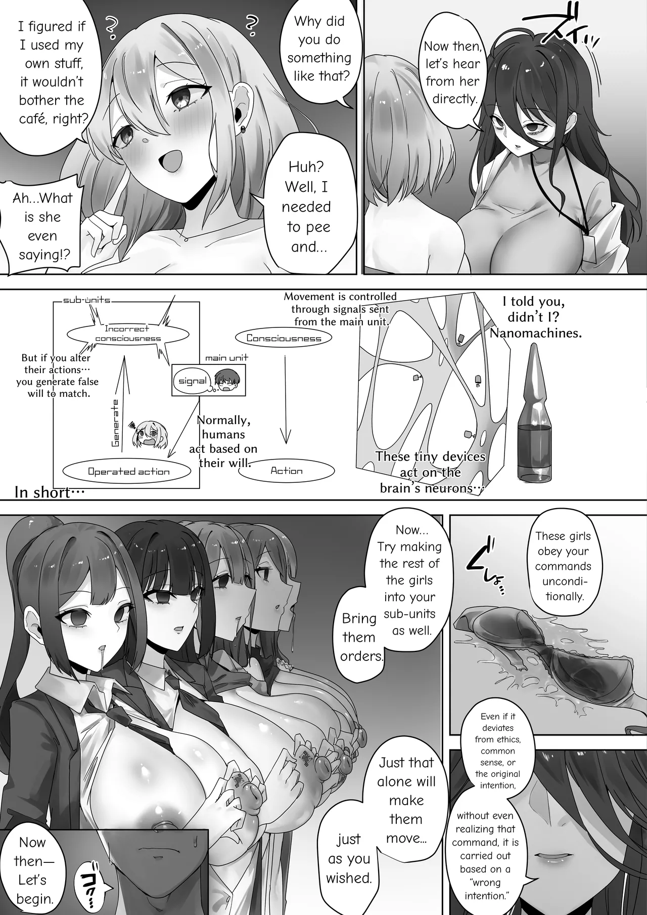 [R.S.I. (Rim)] Nano Machine Touyo ni Yoru Tanmatsuka Josei Kotaigun e no Sousa Kanousei ni Kan suru Shokousatsu [English] [Digital] 图片编号 12