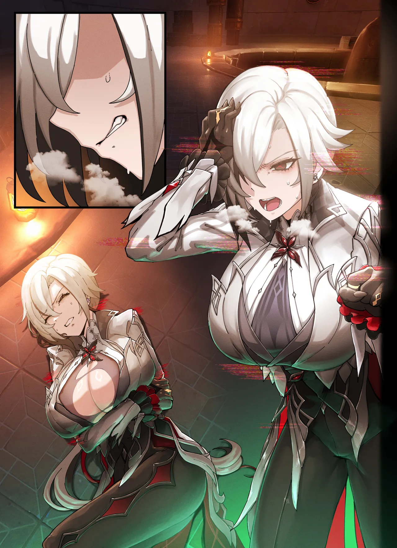 [Horori] Teyvat Gravure #07: Arlecchino (Genshin Impact) [Textless] [Uncensored] [No Effects] 2eme image