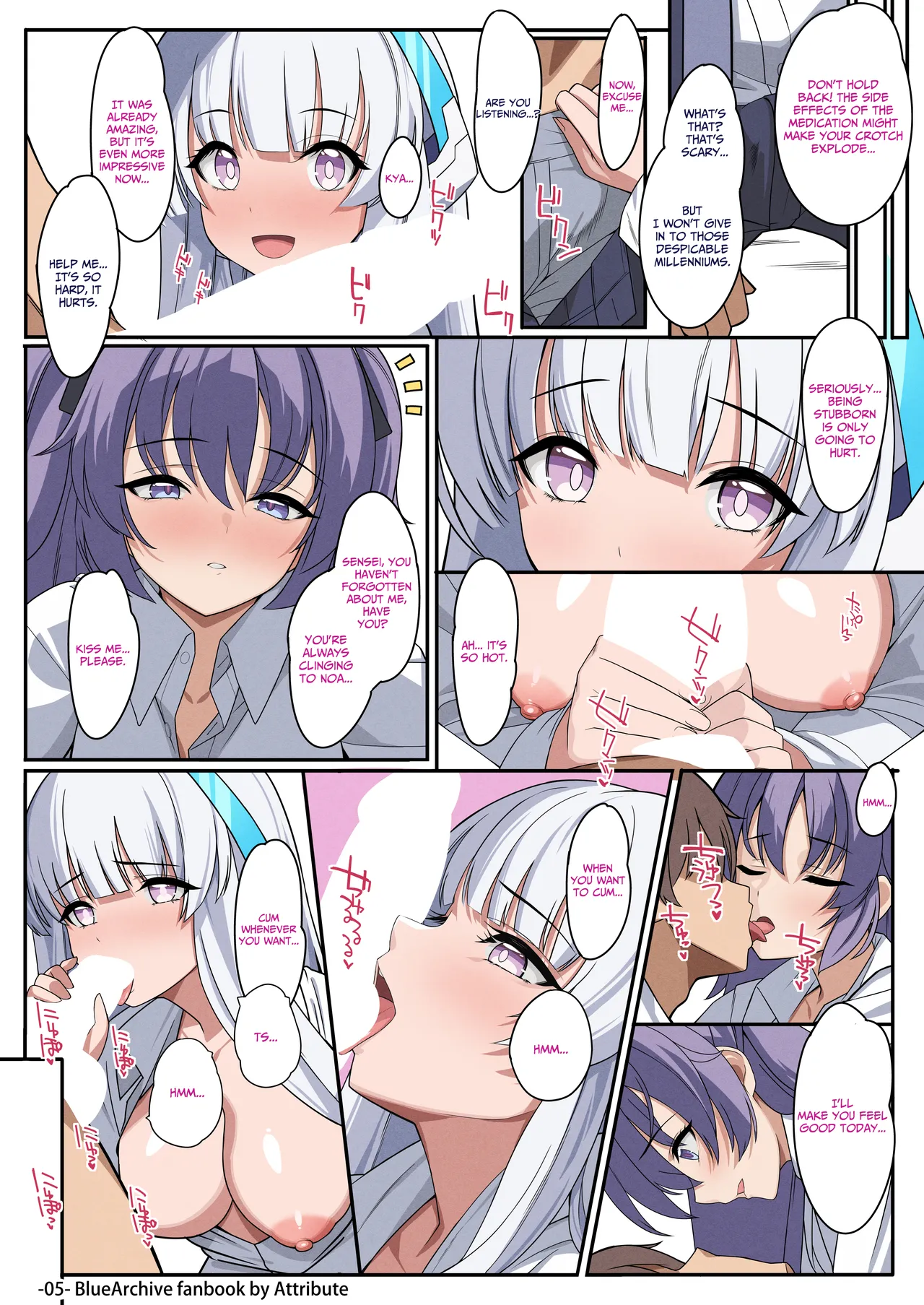 [Attribute (ATORI)] Inran Seito ni Sukikatte Shiborare Sensei Uke Seminar | Lewd Students Squeezing the Teacher as They Please: A Seminar (Blue Archive) [English] [Hunlight Scans] [Digital] image number 5
