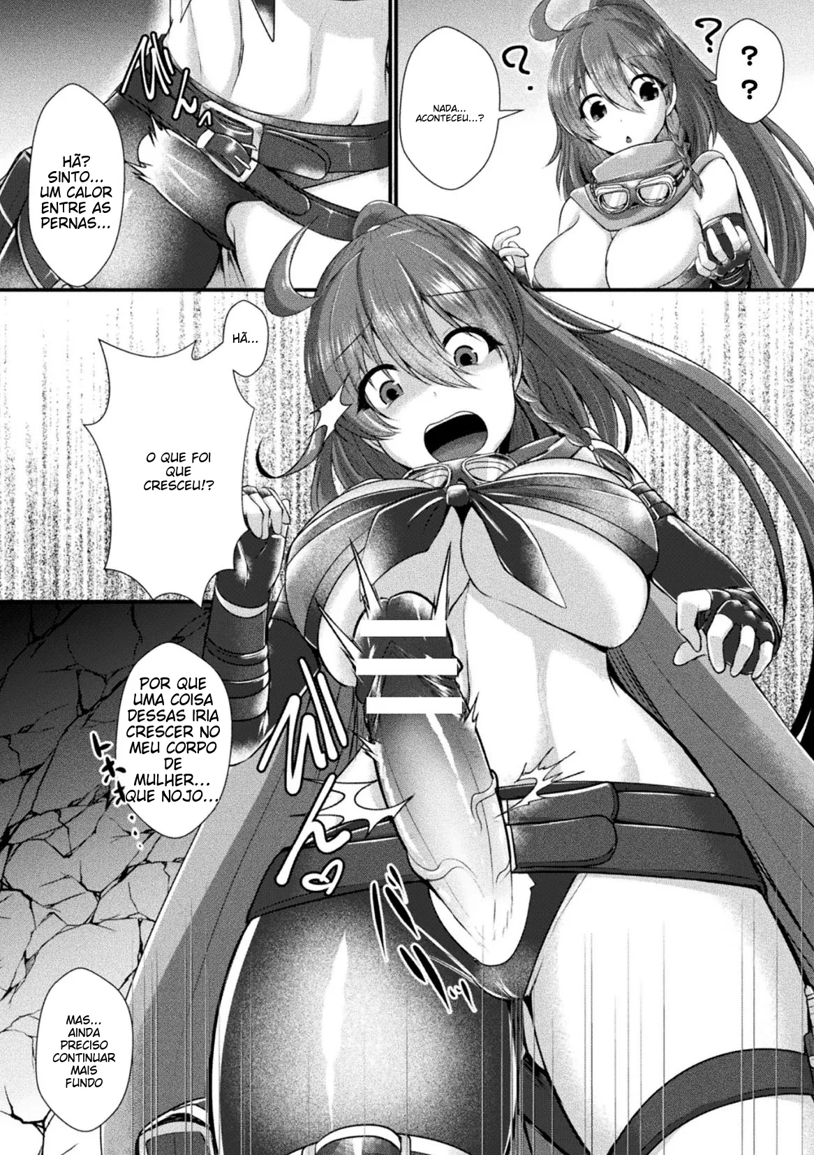 [Anthology] 2D Comic Magazine Futanari Kabe Sao Kabe Shiri Futanari Heroine Sakusei Iki Jigoku! Vol. 2 [Portuguese-BR] (TR-61) [Digital] image number 6