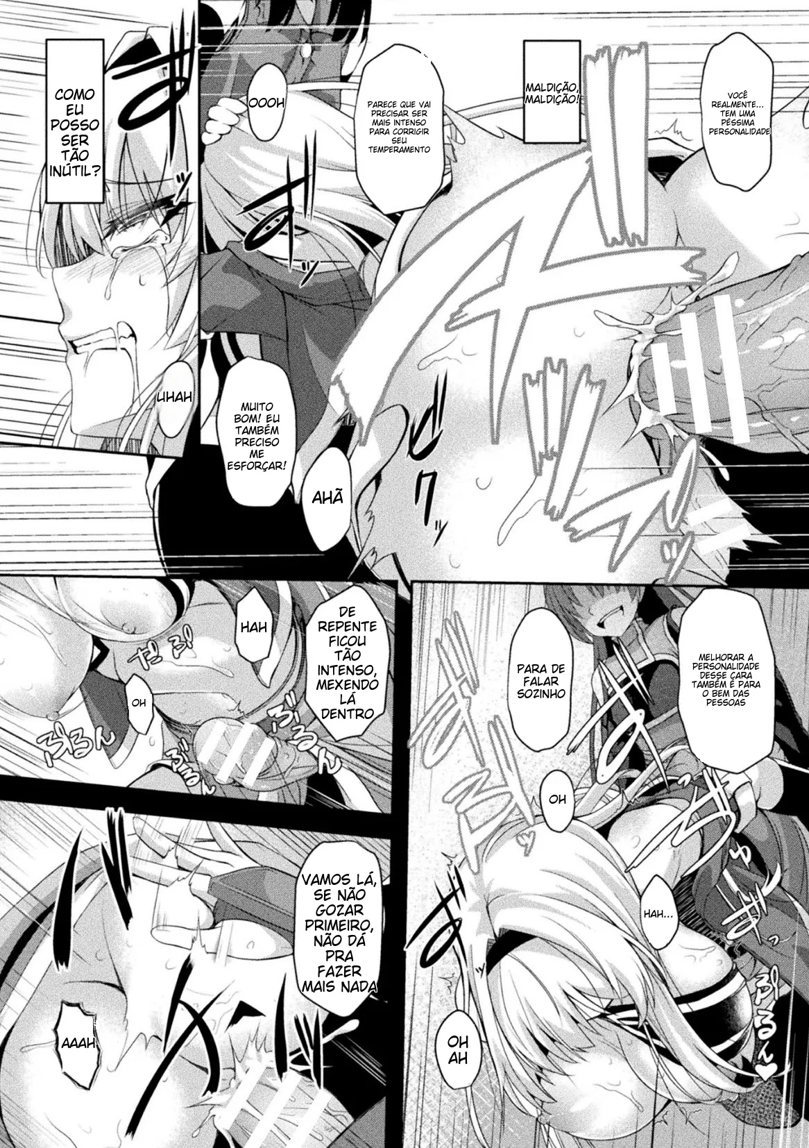 [Anthology] 2D Comic Magazine Futanari Kabe Sao Kabe Shiri Futanari Heroine Sakusei Iki Jigoku! Vol. 2 [Portuguese-BR] (TR-61) [Digital] image number 60