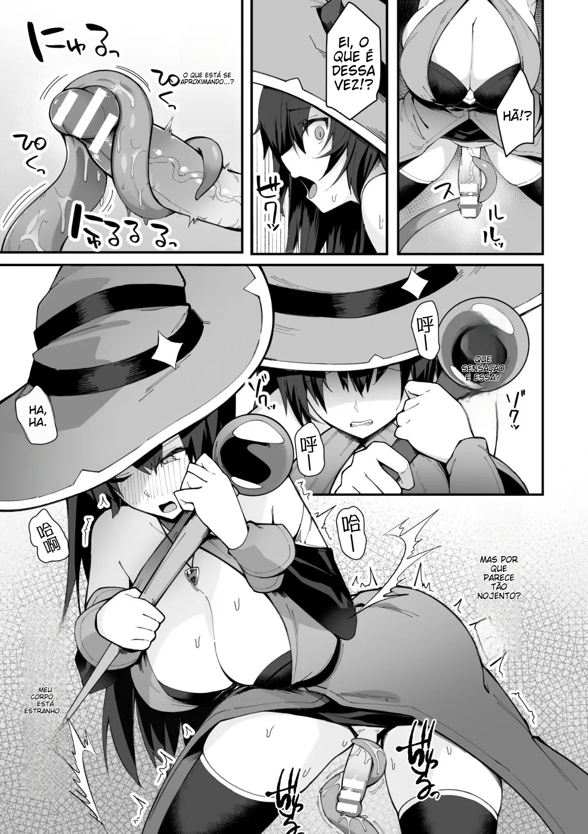 [Anthology] 2D Comic Magazine Futanari Kabe Sao Kabe Shiri Futanari Heroine Sakusei Iki Jigoku! Vol. 2 [Portuguese-BR] (TR-61) [Digital] image number 71