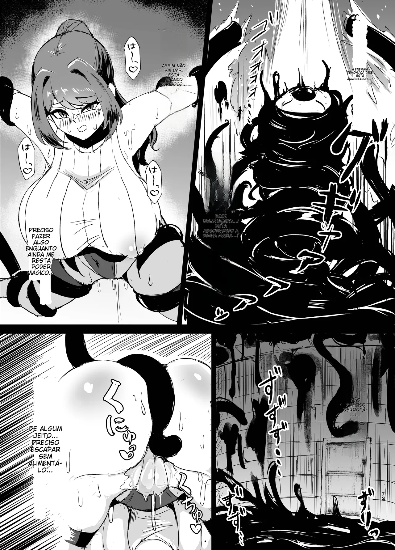 [Torigara Soup (Yotaka)] Wakate Elite na Seijo Kishi-sama, Kyouaku Shokushu ni Shiborareru ~Mugen ni Ikasare Buzama Haiboku Maryokujiru Tarenagashi Genkai Energy Drain Hen~ [Portuguese-BR] (TR-67) image number 20