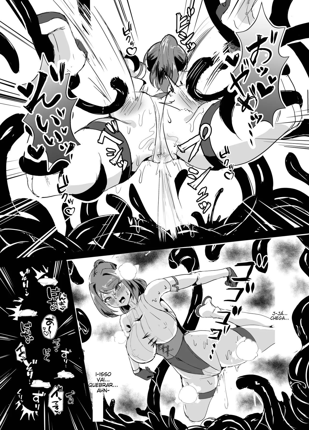 [Torigara Soup (Yotaka)] Wakate Elite na Seijo Kishi-sama, Kyouaku Shokushu ni Shiborareru ~Mugen ni Ikasare Buzama Haiboku Maryokujiru Tarenagashi Genkai Energy Drain Hen~ [Portuguese-BR] (TR-67) image number 26