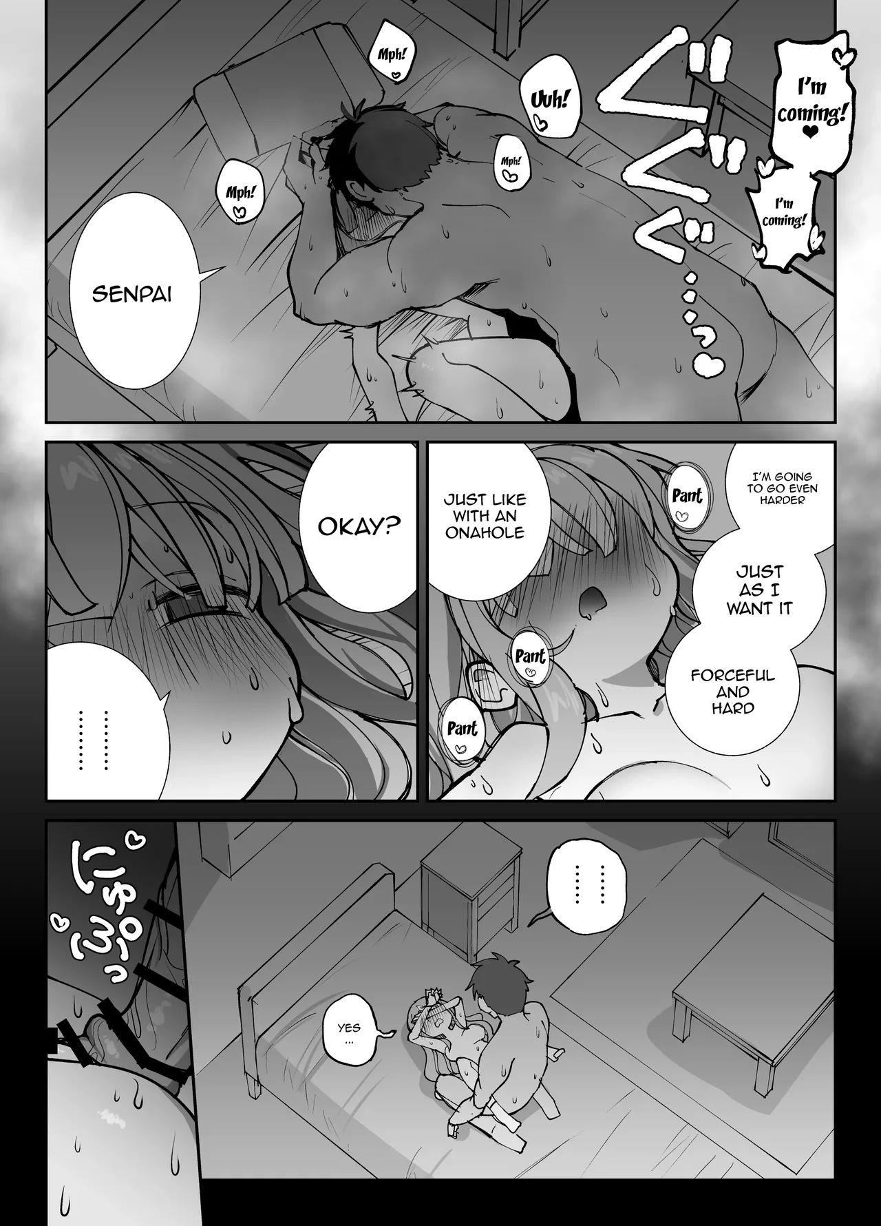 [Sumomo (Sumomo)] Nama Onaho Senpai /  Raw Onahole Senpai -The Horny Senpai Provokes Her Kouhai And He Fucks Her Brains Out And Cums Over And Over [SHORTENED] [English] {Doujins.com} Bildnummer 32