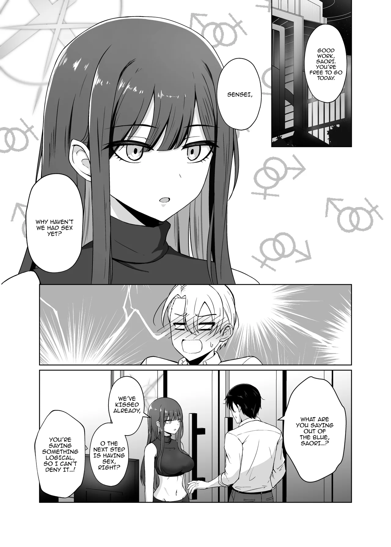 [Gunjou Kakumei (Shigure Ryunosuke)] Saori ga "Ai" o Motometara - I / LOVE + Kore kara no Saori to Sensei | Saori Yearns For Love - I / LOVE + Saori And Sensei From Now On (Blue Archive) [English] {Doujins.com} [Digital] image number 2
