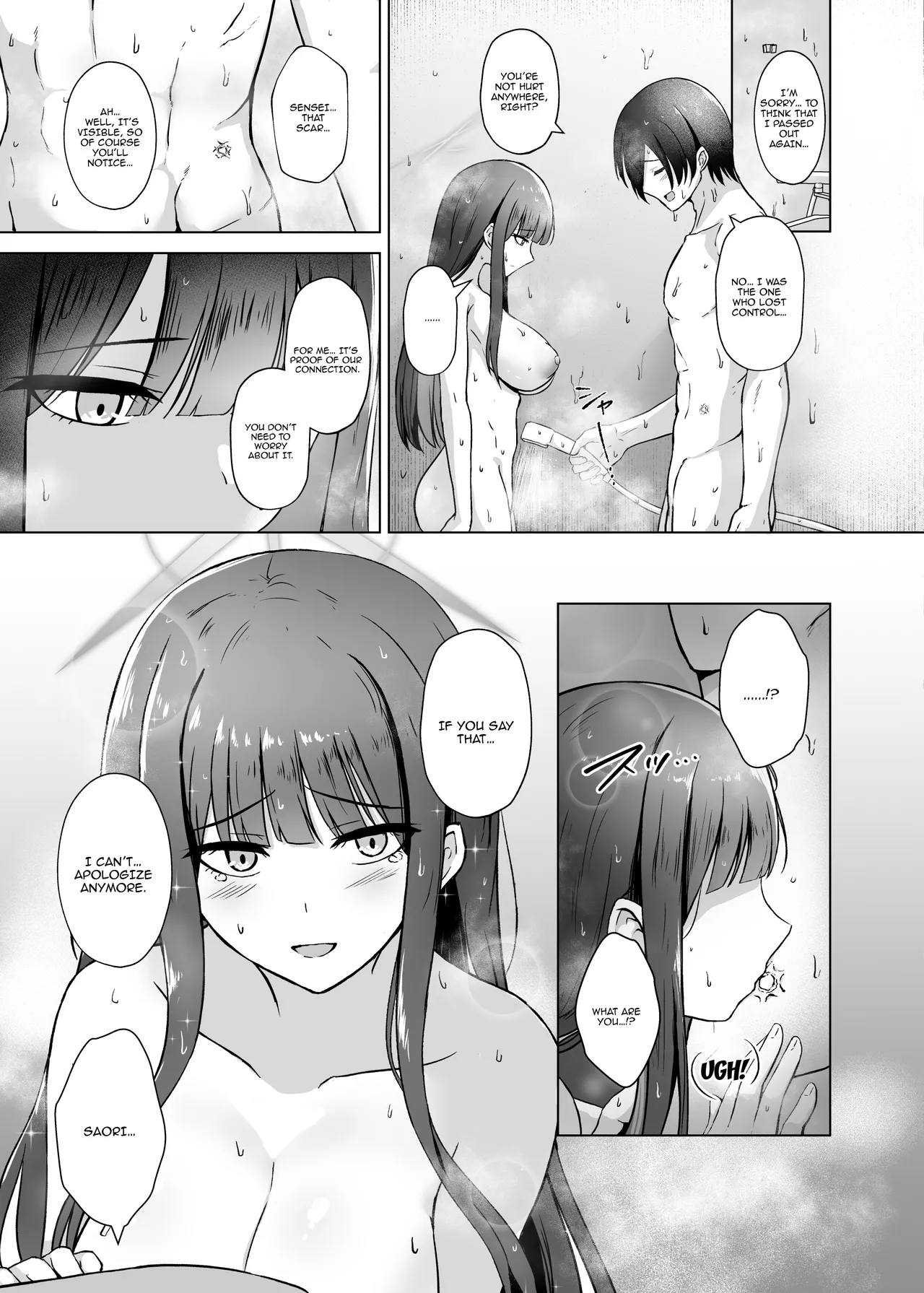 [Gunjou Kakumei (Shigure Ryunosuke)] Saori ga "Ai" o Motometara - I / LOVE + Kore kara no Saori to Sensei | Saori Yearns For Love - I / LOVE + Saori And Sensei From Now On (Blue Archive) [English] {Doujins.com} [Digital] image number 20