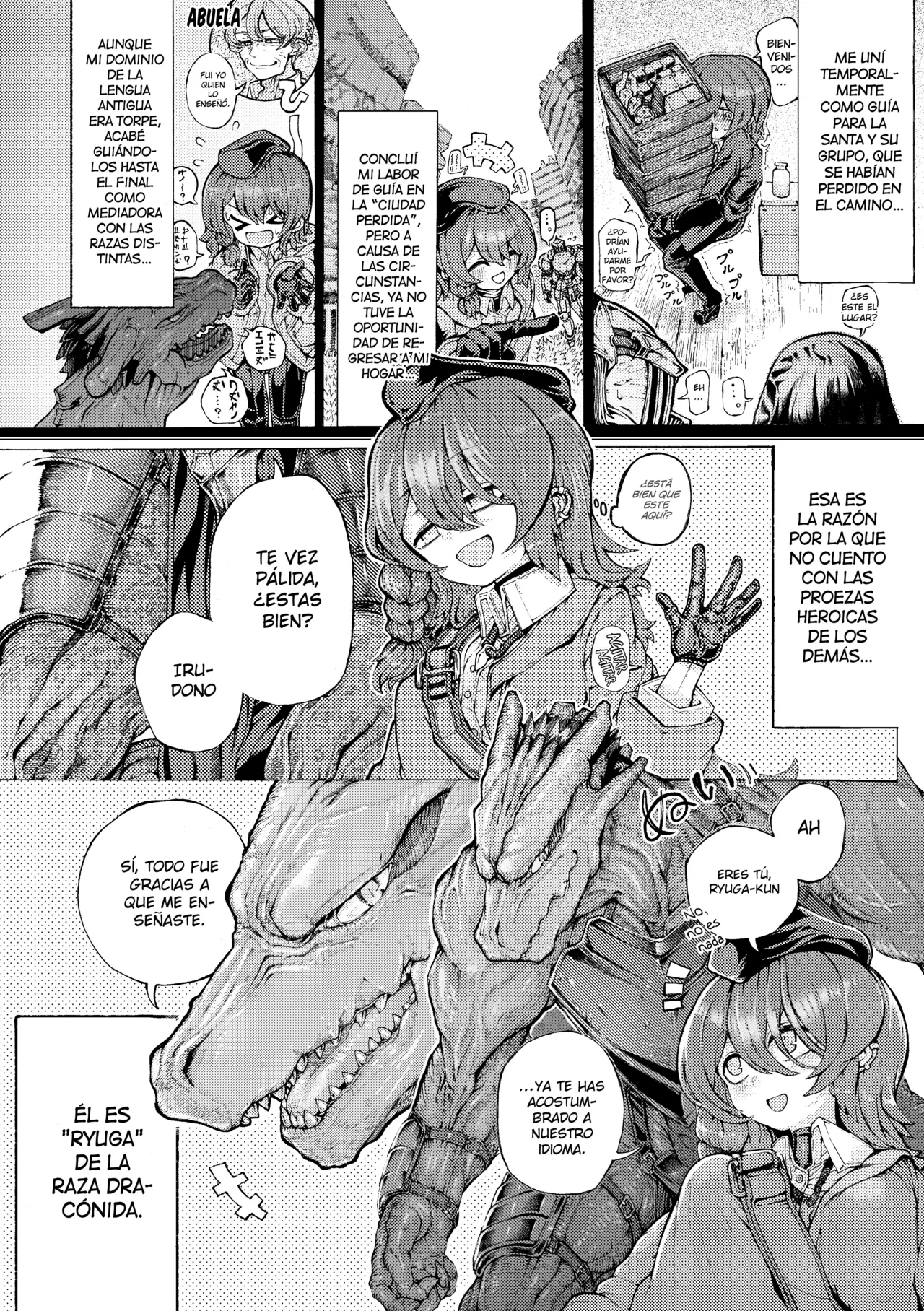 [Jingai Kaki Saurus18 (Saurus18)] Party Member no Ryuujinzoku kara Haramase Kyuukon Sareta kedo Manzara demo Nai [Spanish] [Hellsing Scans] numero di immagine  4