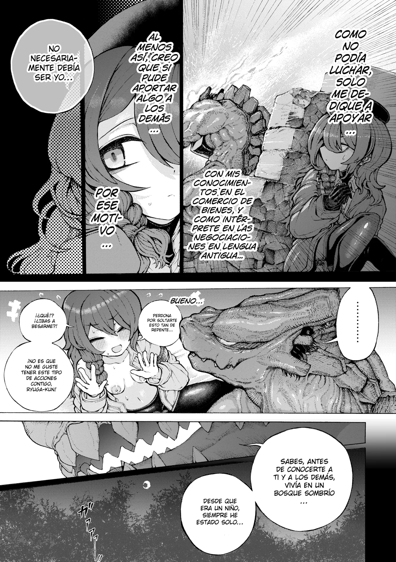 [Jingai Kaki Saurus18 (Saurus18)] Party Member no Ryuujinzoku kara Haramase Kyuukon Sareta kedo Manzara demo Nai [Spanish] [Hellsing Scans] numero di immagine  28